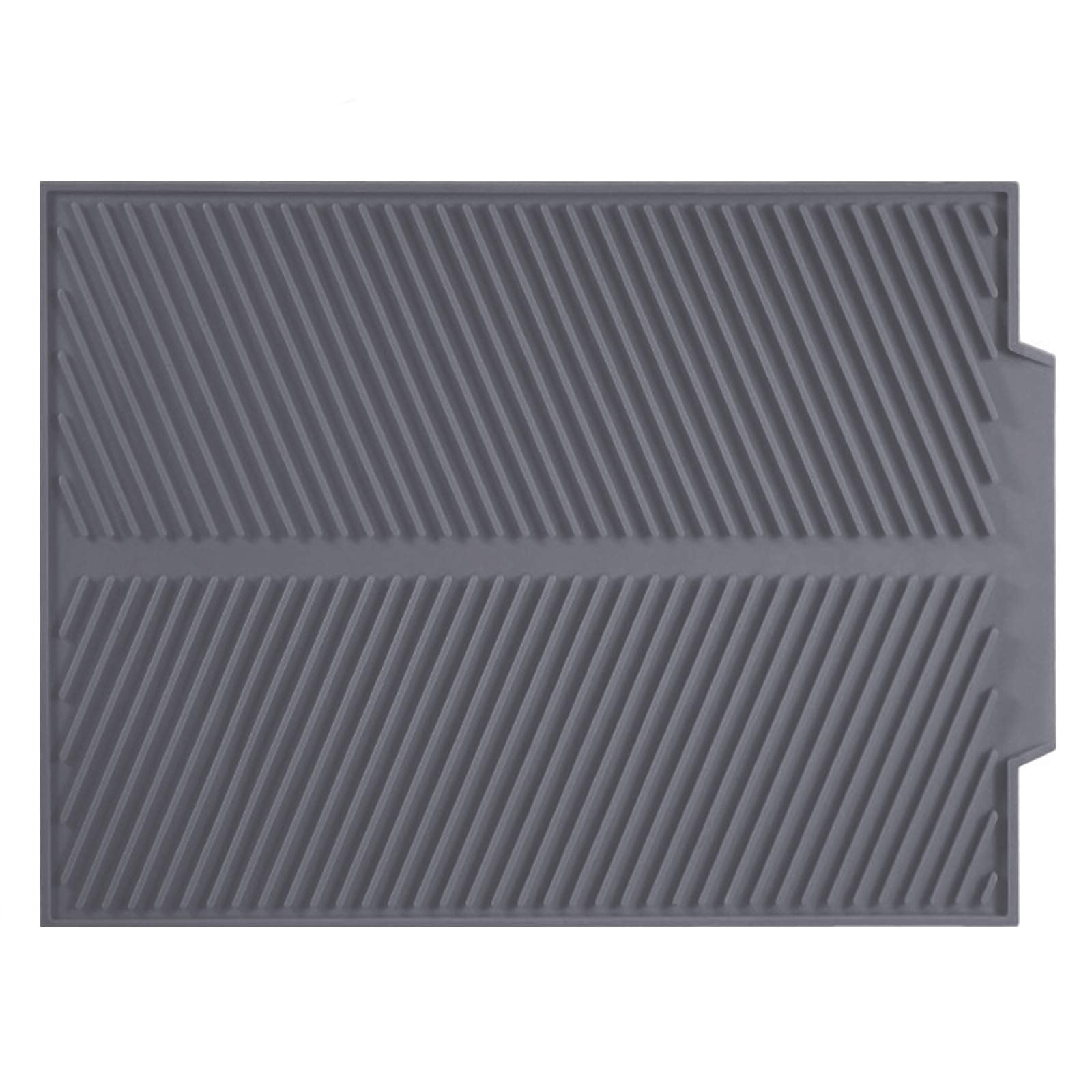 Maosgo Dish Drying Mat For Kitchen Counter, Silicone Large Dish Drying Pad, Easy Clean Non-Slipping Heat Resistant Dish Rack Mat