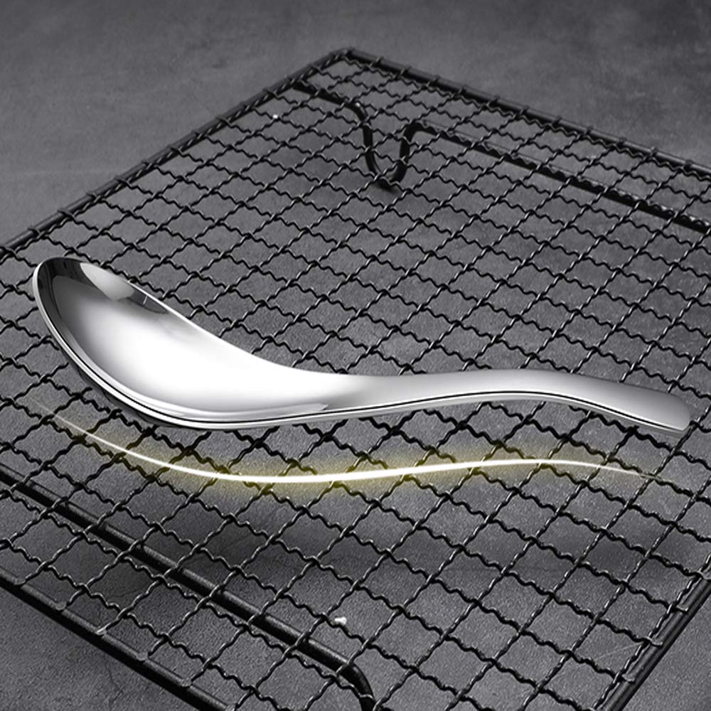 Ercrysto Stainless Steel Spoon, Soup Spoon, Coffee Spoon, Desert Spoon, Etc. Light Weight And Small Size Especially Suitable For