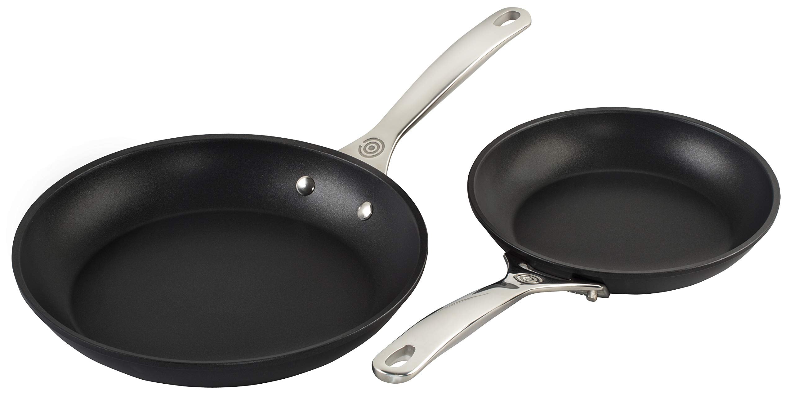 Le Creuset Toughened Nonstick PRO Cookware Set, 2 pc. (8'' & 10'' Fry Pan),Gray
