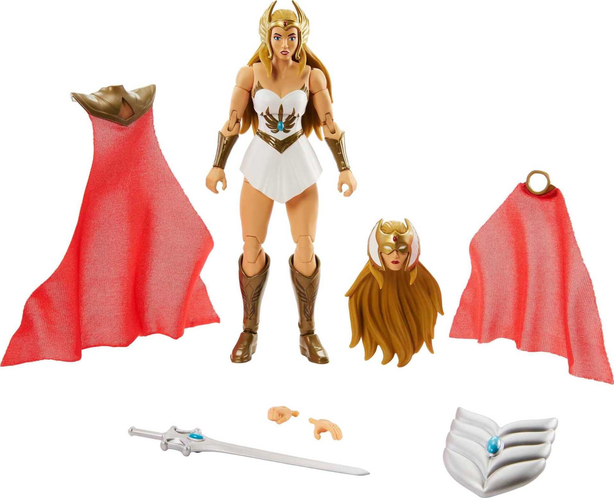 Masters Of The Universe Masterverse She-Ra Deluxe Action Figure With Accessories, 7-Inch Motu Collectible Gift