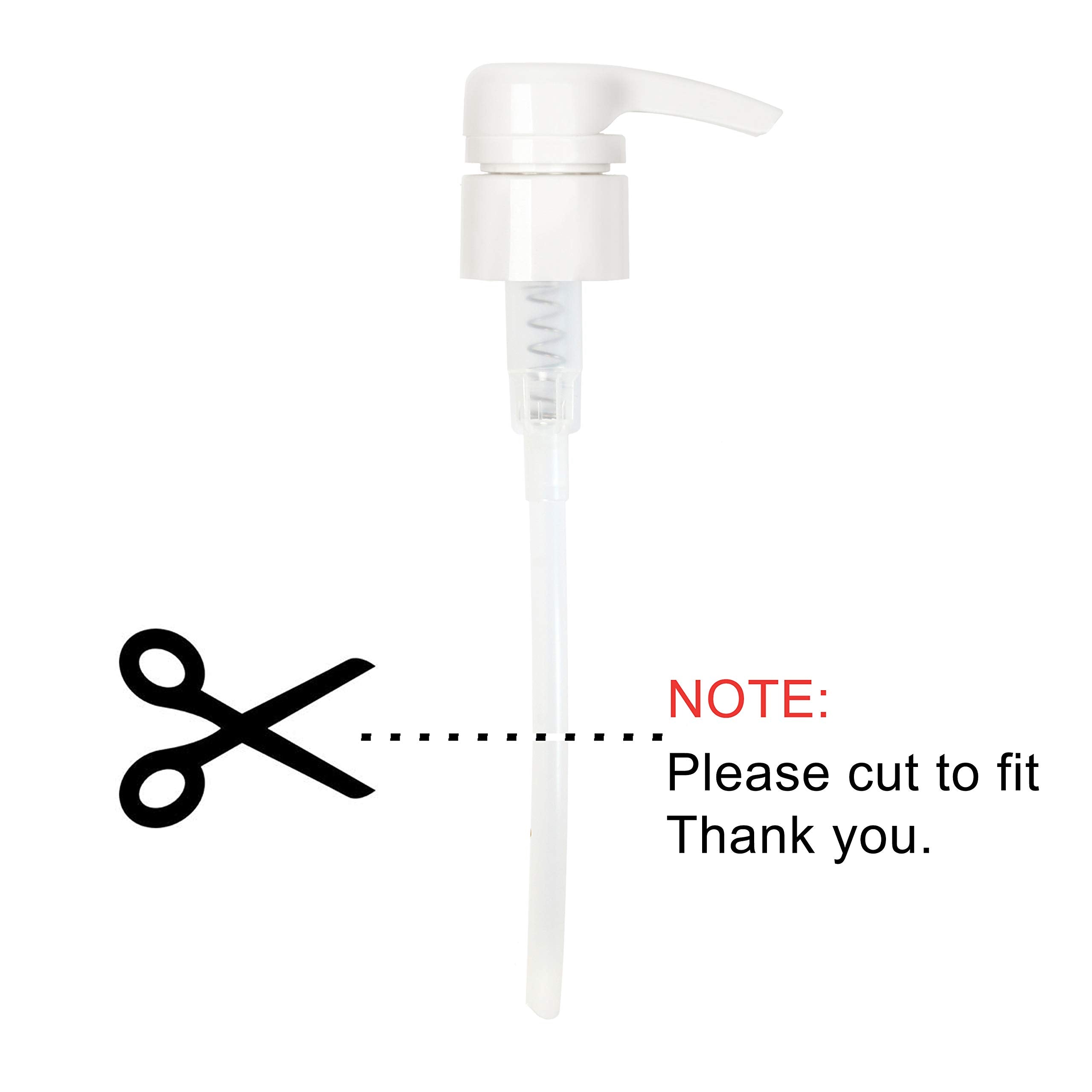 Youngever 5 Pack Dispensing Pump, 28/410 2Cc Output Pump Dispenser, Fits 1 Inch Necks 32 Ounce Large Bottles (White)