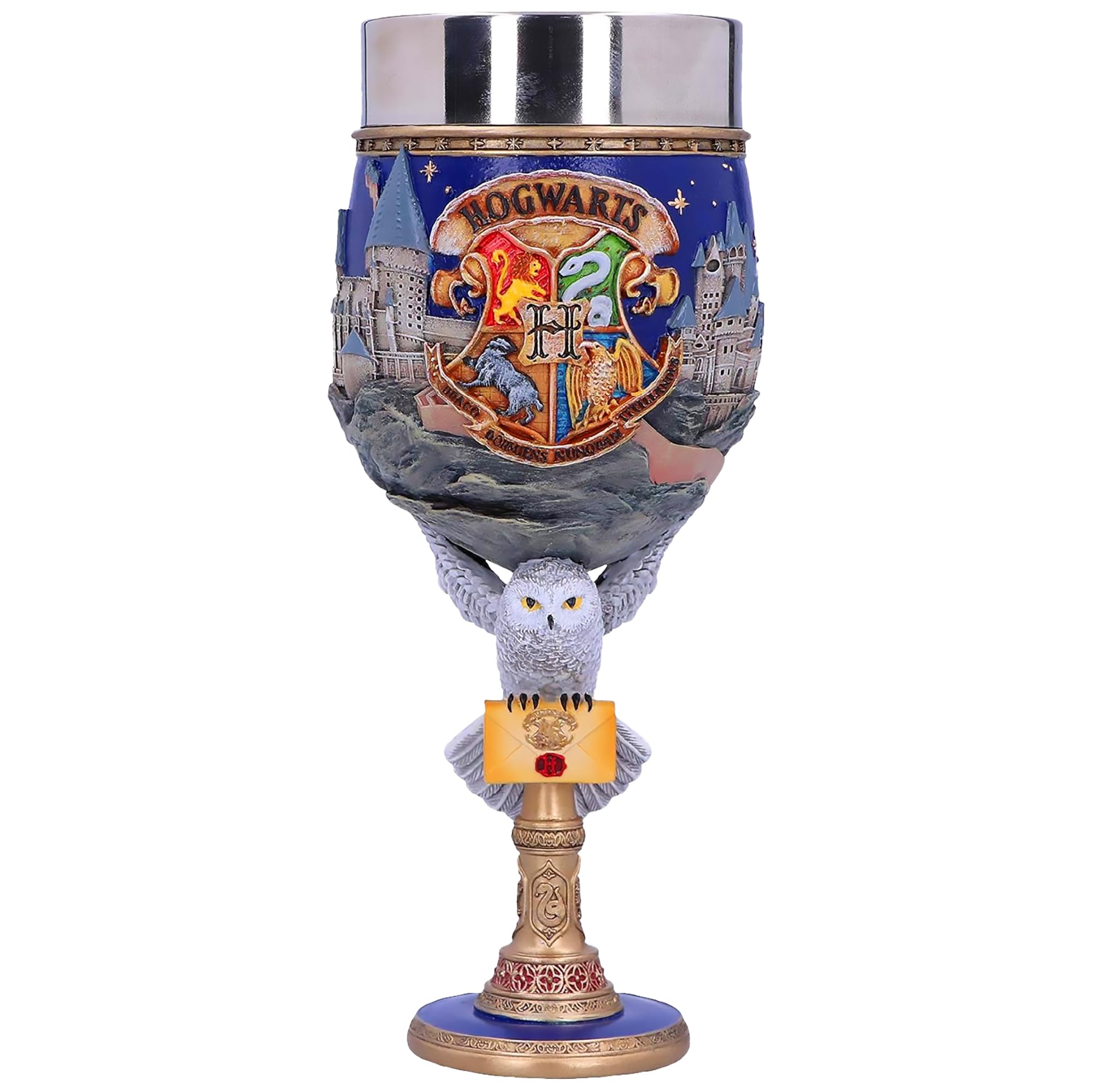 Nemesis Now Harry Potter Hogwarts School of Witchcraft and Wizardry Collectible Goblet  1 Count (Pack of 1)  Blue