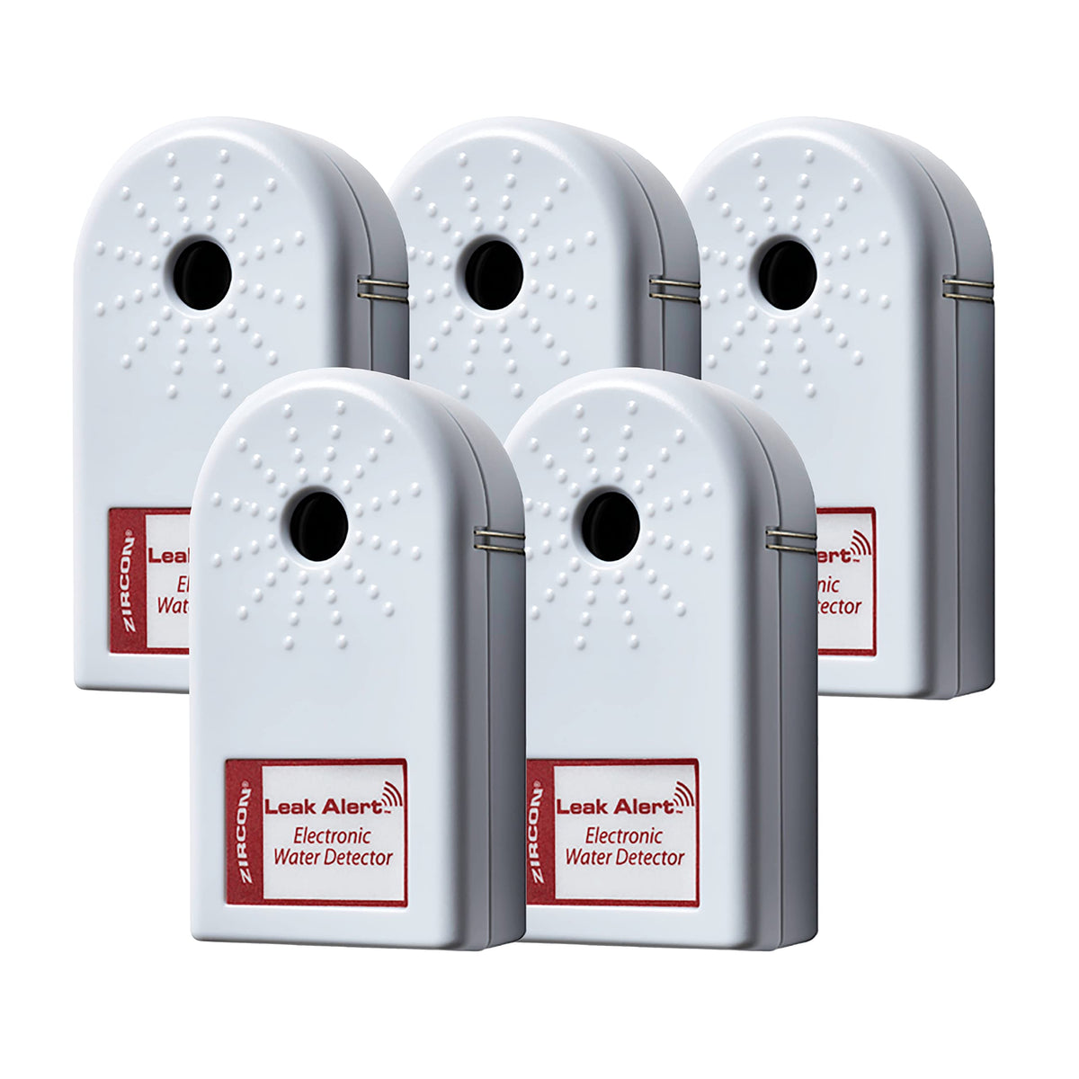 Zircon Leak Alert Water Leak Detector  Flood Sensor Alarmwater Leak Sensor With Dual Leak Alarms 90Db Audiobattery Powered (5 Pa