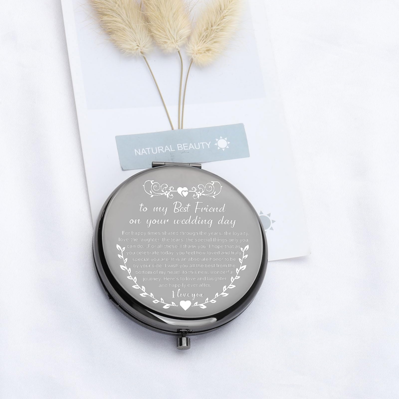 Ujims To My Best Friend On Your Wedding Day Gifts For Bride Best Friend To Bride Makeup Mirror Wedding Gift For Bride (Bestfrien