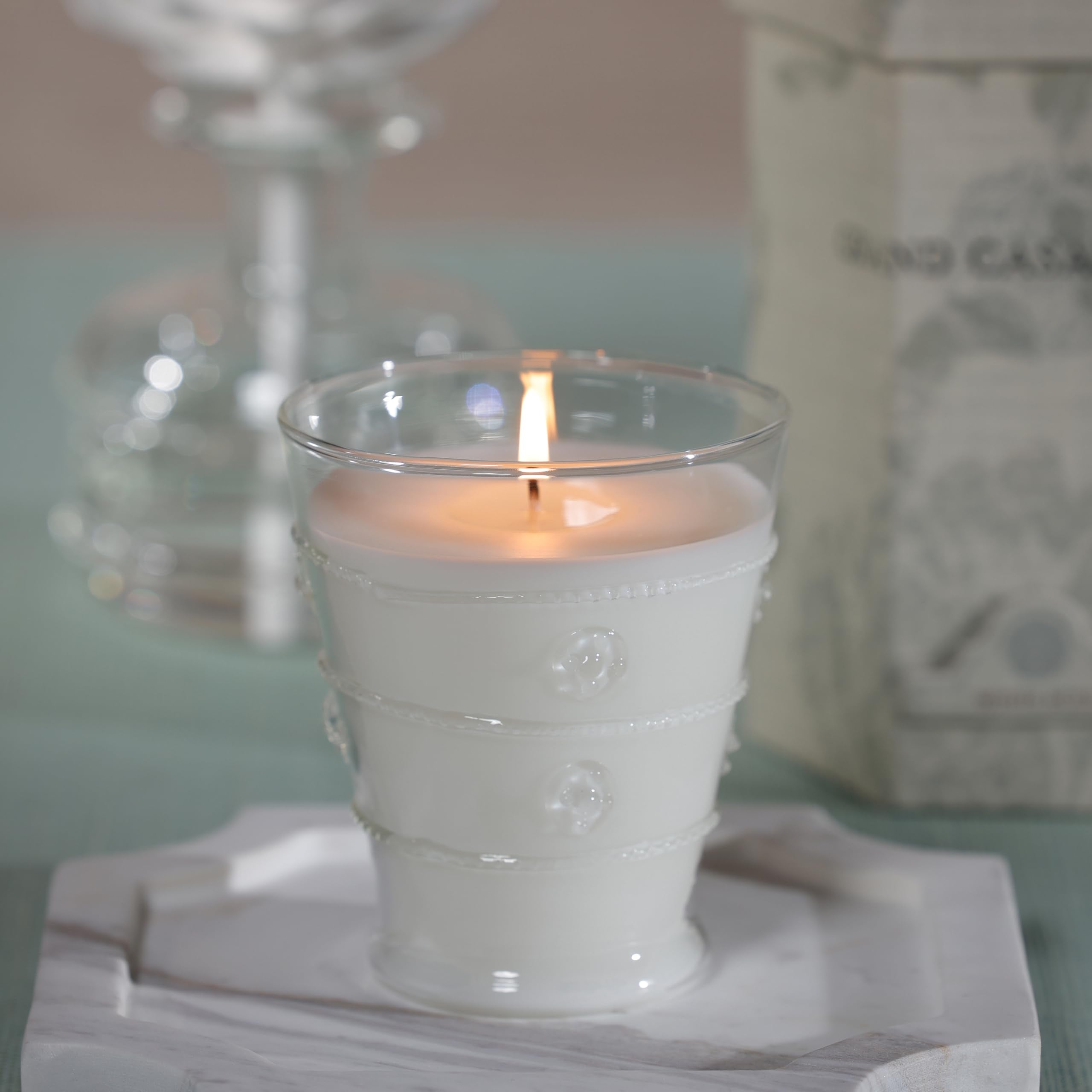 Zodax Grand Casablanca Scented Jar Candle, 8.3 oz, 1 Pack- - Tahitian Gardenia
