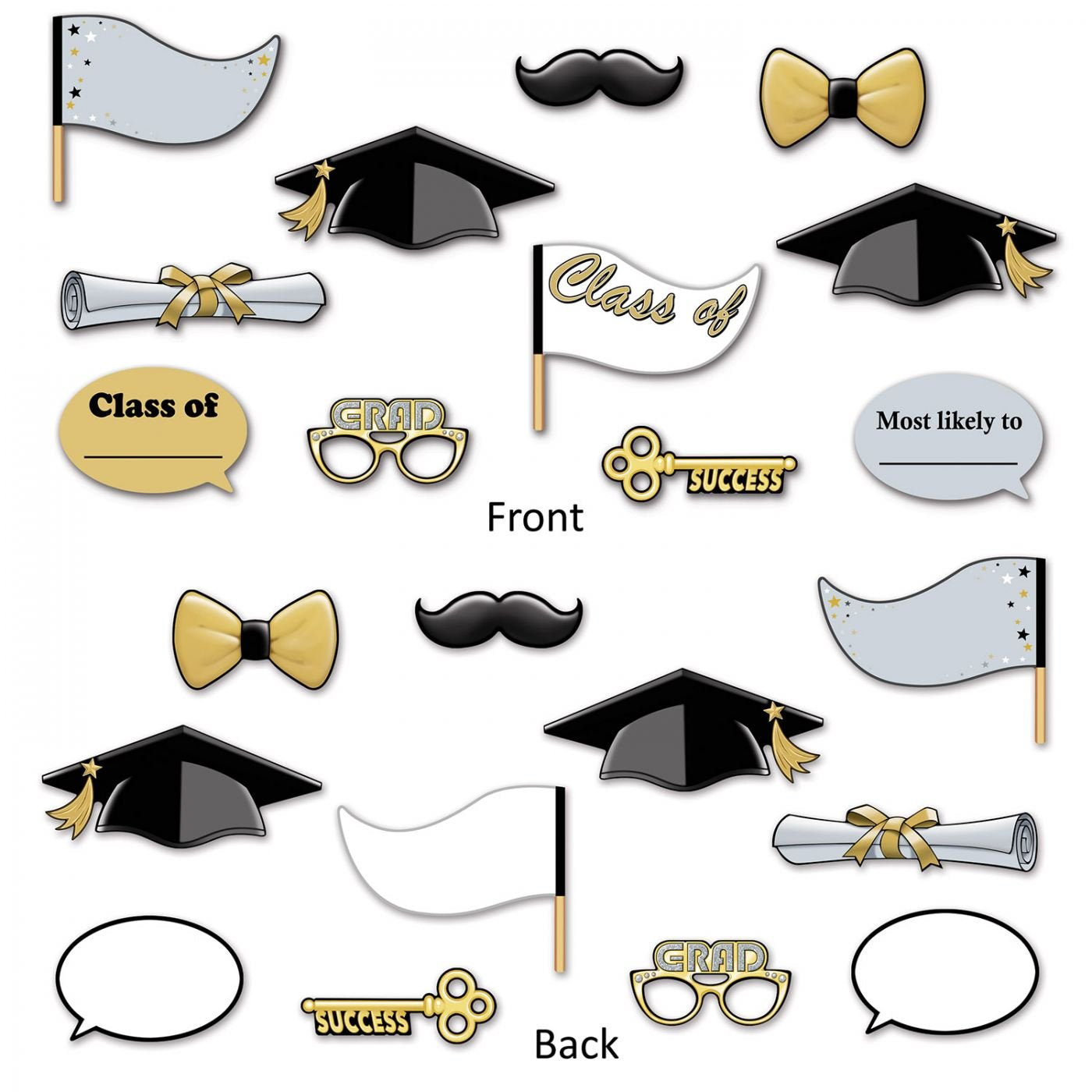 Beistle 52195 Graduation Party Fun Photo Prop Signs