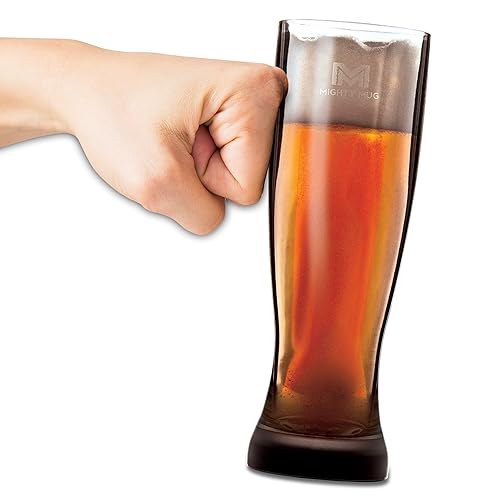 Mighty Mug Untippable Pilsner Glass (Set Of 2), Unbreakable Tritan Hard Plastic, No Spill Smartgrip Technology, Bpa-Free, 24Oz