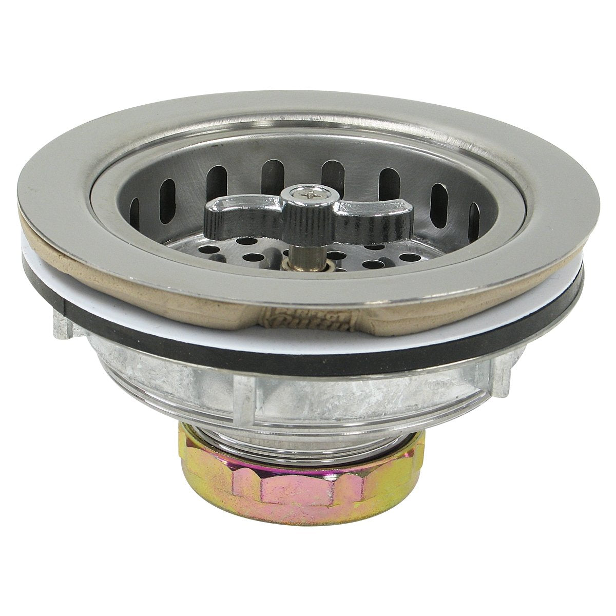 Perfect Putty 59-3150 Kitchen Sink Basket Strainer Assembly with Putty