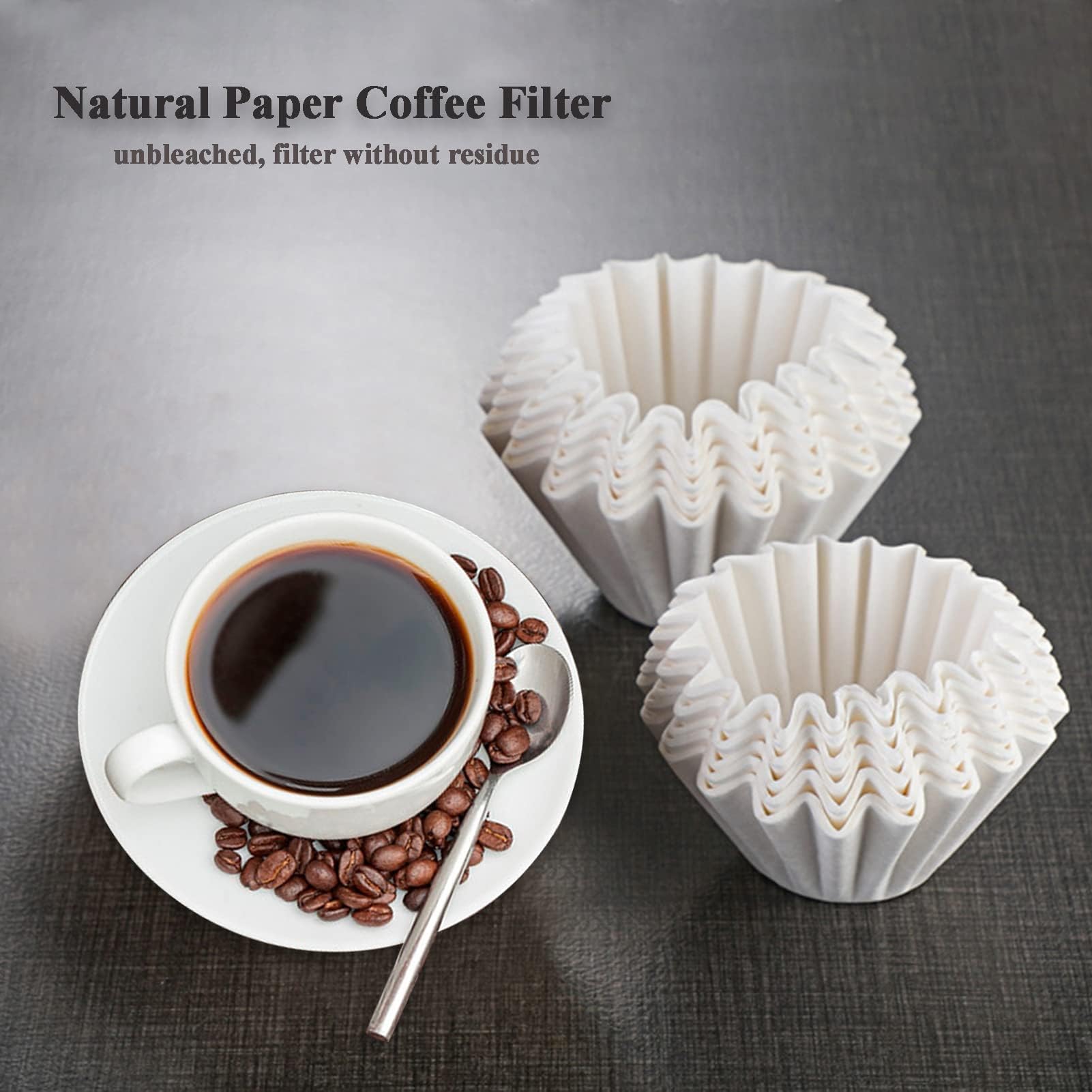 Mucxniiy 1-2 Cup White Coffee Filters, 100 Count Unbleached Basket Coffee Filter Paper For Miniature Mr Coffee, Small Coffee Mak