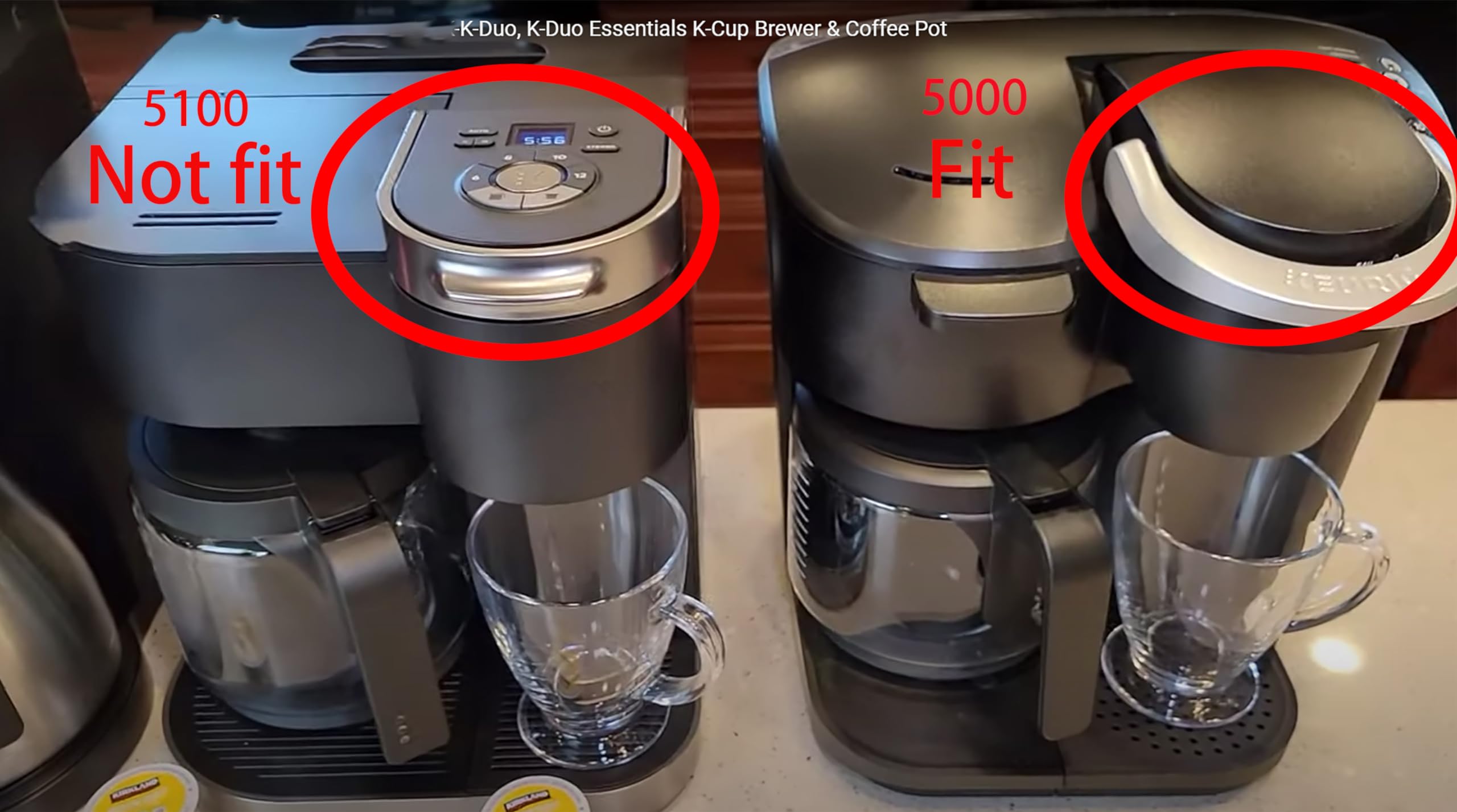 12 Cups Coffee Pot Replacement Compatible For Keurig K-Duo Essentials 12 Cups Coffee Machine 5000 &5500 (Not Fit K-Duo 5100 Mode