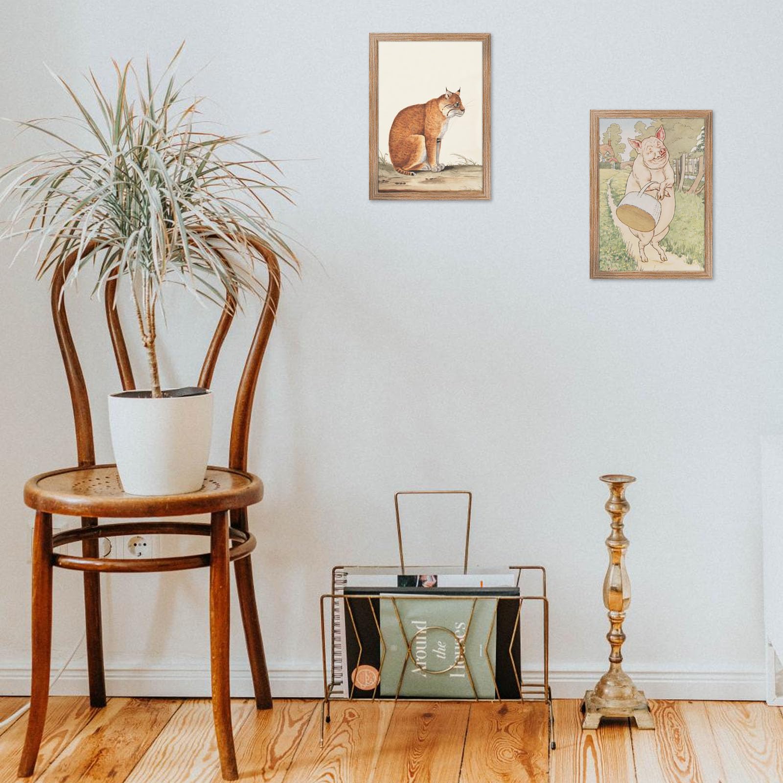 THCASITO Picture Frames 8x12 Rustic Brown Photo Frames without Mat for Wall and Tabletop Decor, Set of 2