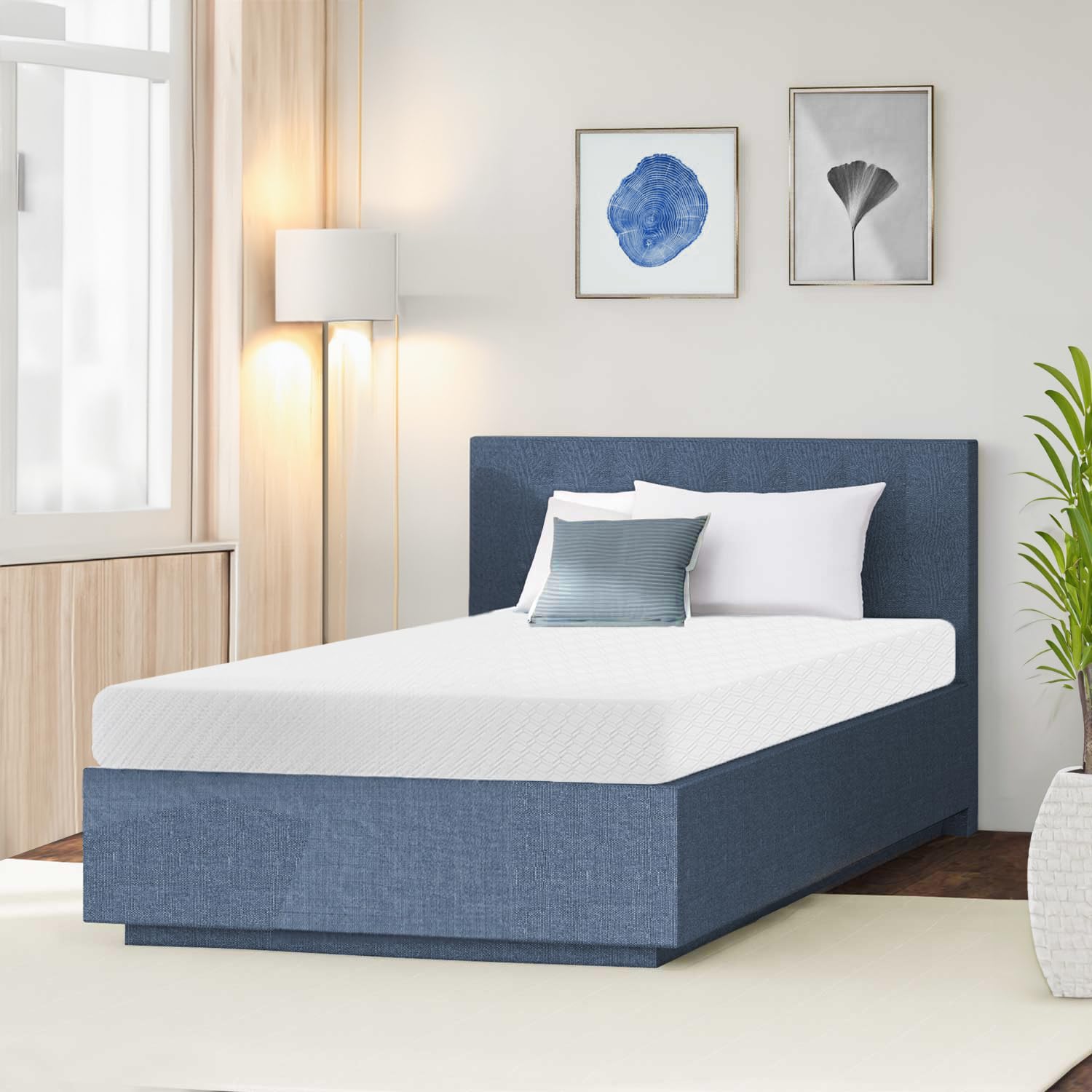 NEO SLEEP 5 Inch Twin Cooling Gel Memory Foam Mattress for Cool Sleep Medium Firm Pressure Relief CertiPUR-US Certified Mattress