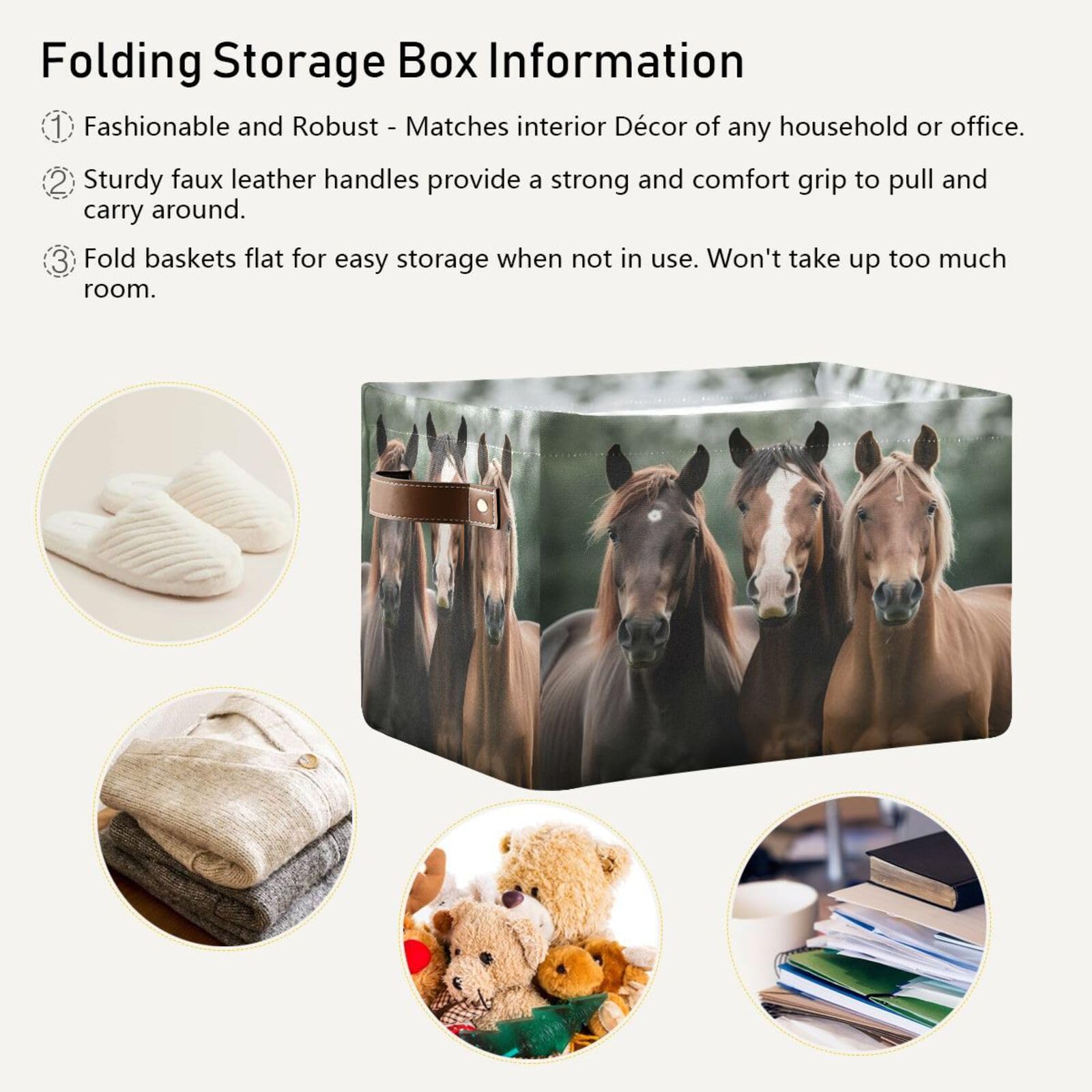 Staytop Large Storage Basket Collapsible Toy Storage Bins Waterproof Laundry Basket With Handle.Used For Home Closets, Offices,