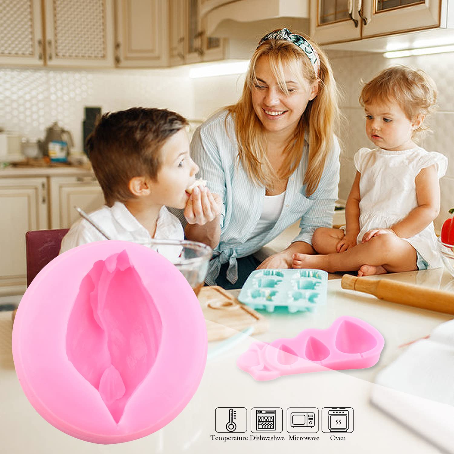 Mujiang Rose Cones Thorn Silicone Molds Lily Buds Fondant Mold For Flower Cake Decoration Cupcake Topper Candy Resin Clay Chocol