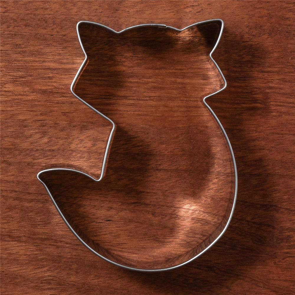 Liliao Fox Cookie Cutter - 2.8 X 3.8 Inches - Woodland Animal Biscuit And Fondant Cutters - Stainless Steel