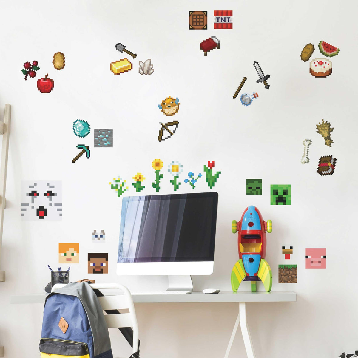 Roommates Minecraft Peel And Stick Wall Decals By Roommates, Rmk5006Sc ...