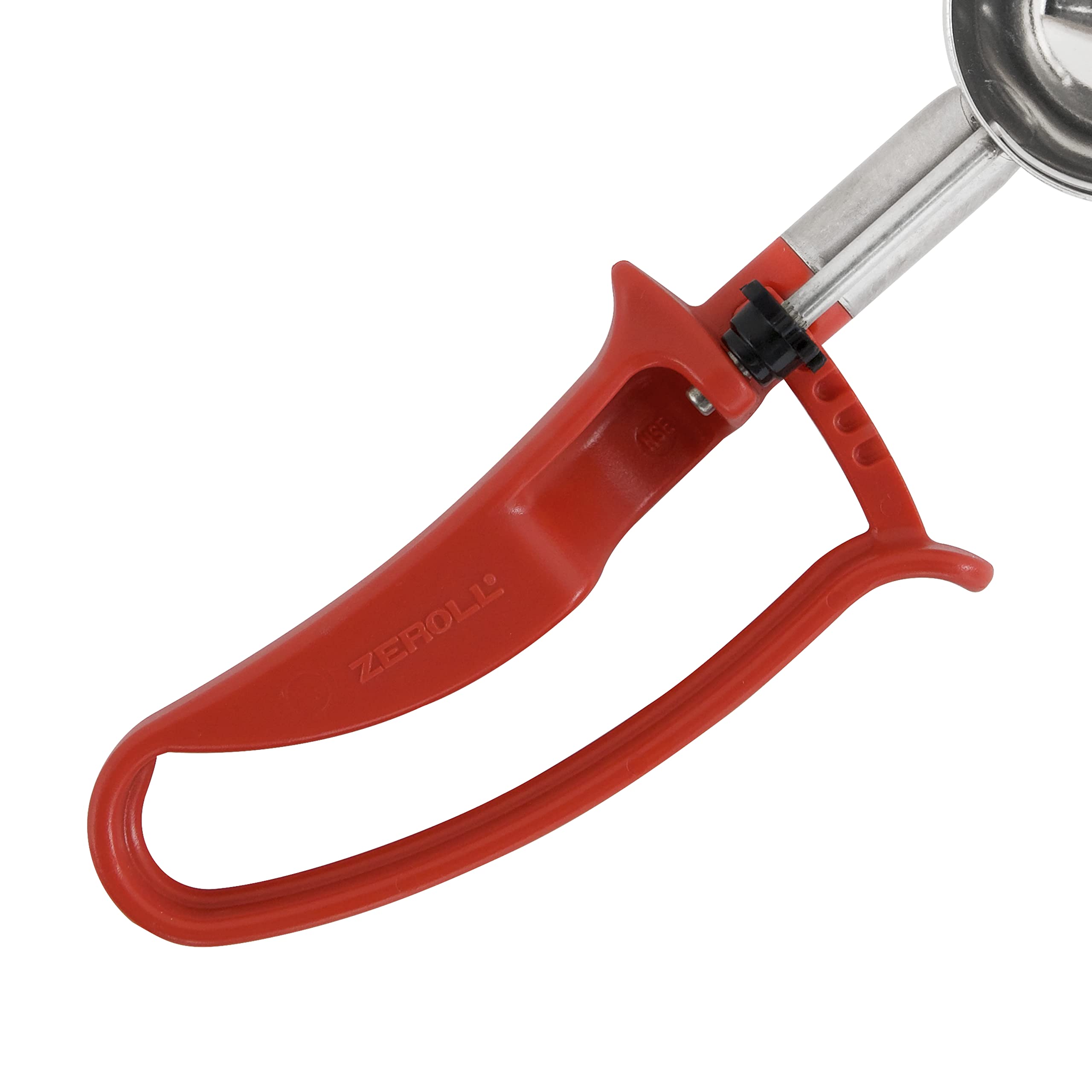 Zeroll EZ Squeeze Handle Disher, 1.49 oz Portion Scoop, Dishwasher Safe, 2-Inch, Red, Model 2024
