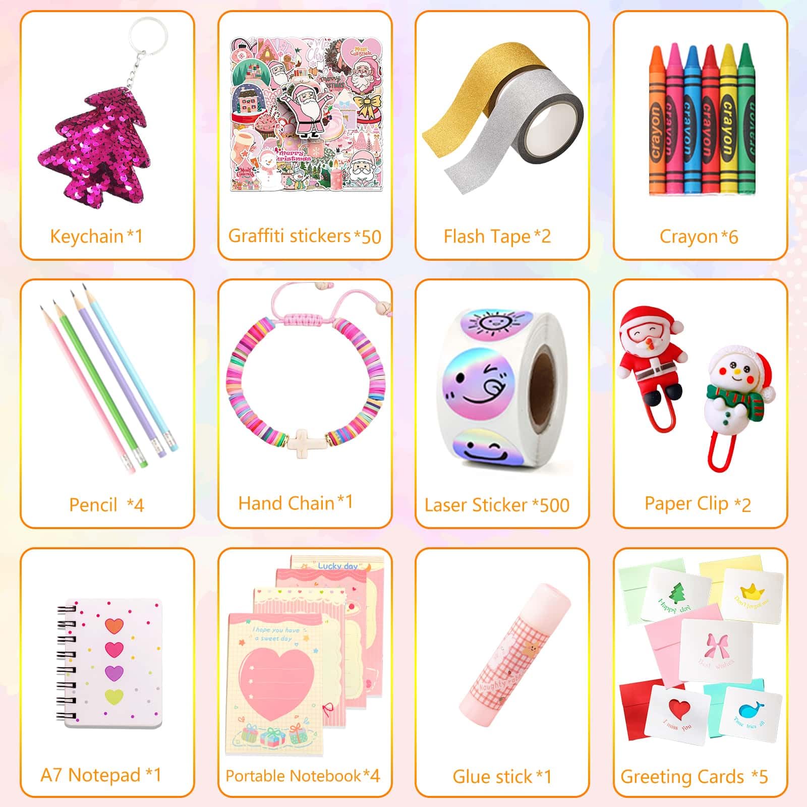 Advent Calendar 2025 for Girls - 24 Day Christmas DIY Journal Kit for Tween & Teen Girls, Stationery Set, Scrapbook & Diary Supp