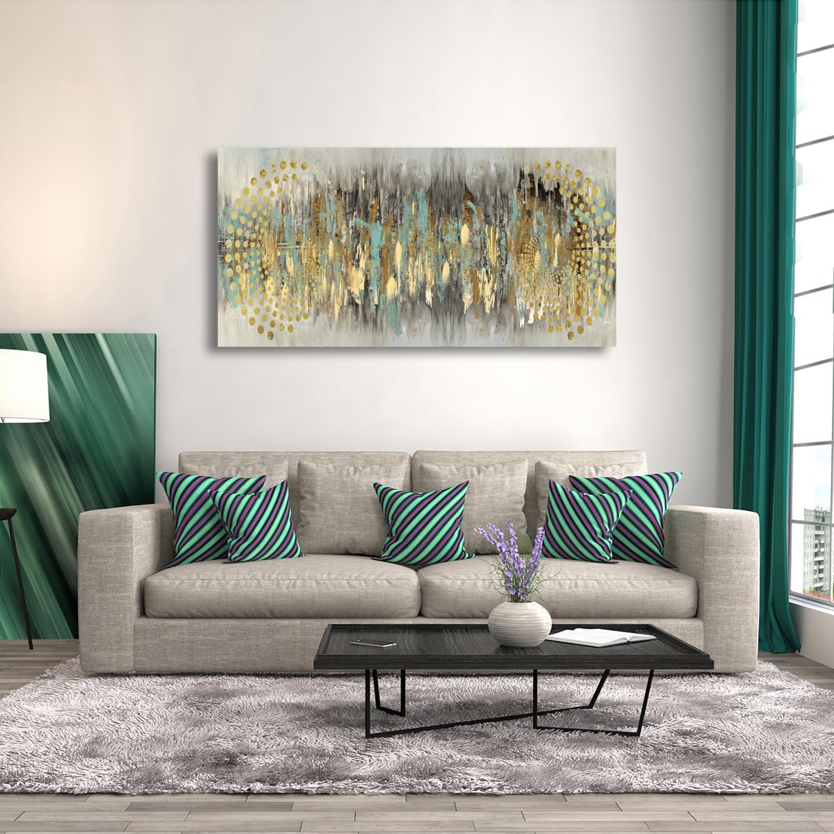 Abstract Pictures Canvas Wall Art for Living room Bedroom Wall Decor Full of Imagination Wall Art Print Paitnings for home Decor Morden Artwork An Inspirational Picture Smart Line Canvas Art Waterproof?tretched Ready to Hang-20x40inches