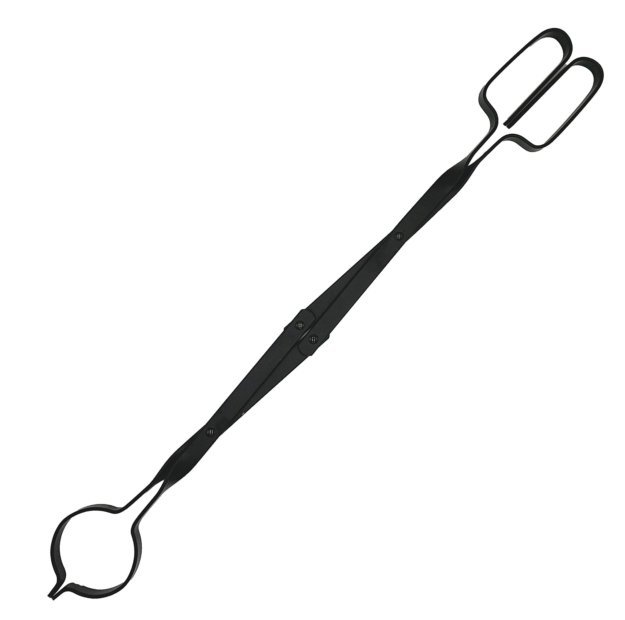 Rocky Mountain Goods Firewood Tongs - Reinforced Wrought Iron For Extra Strength - 26