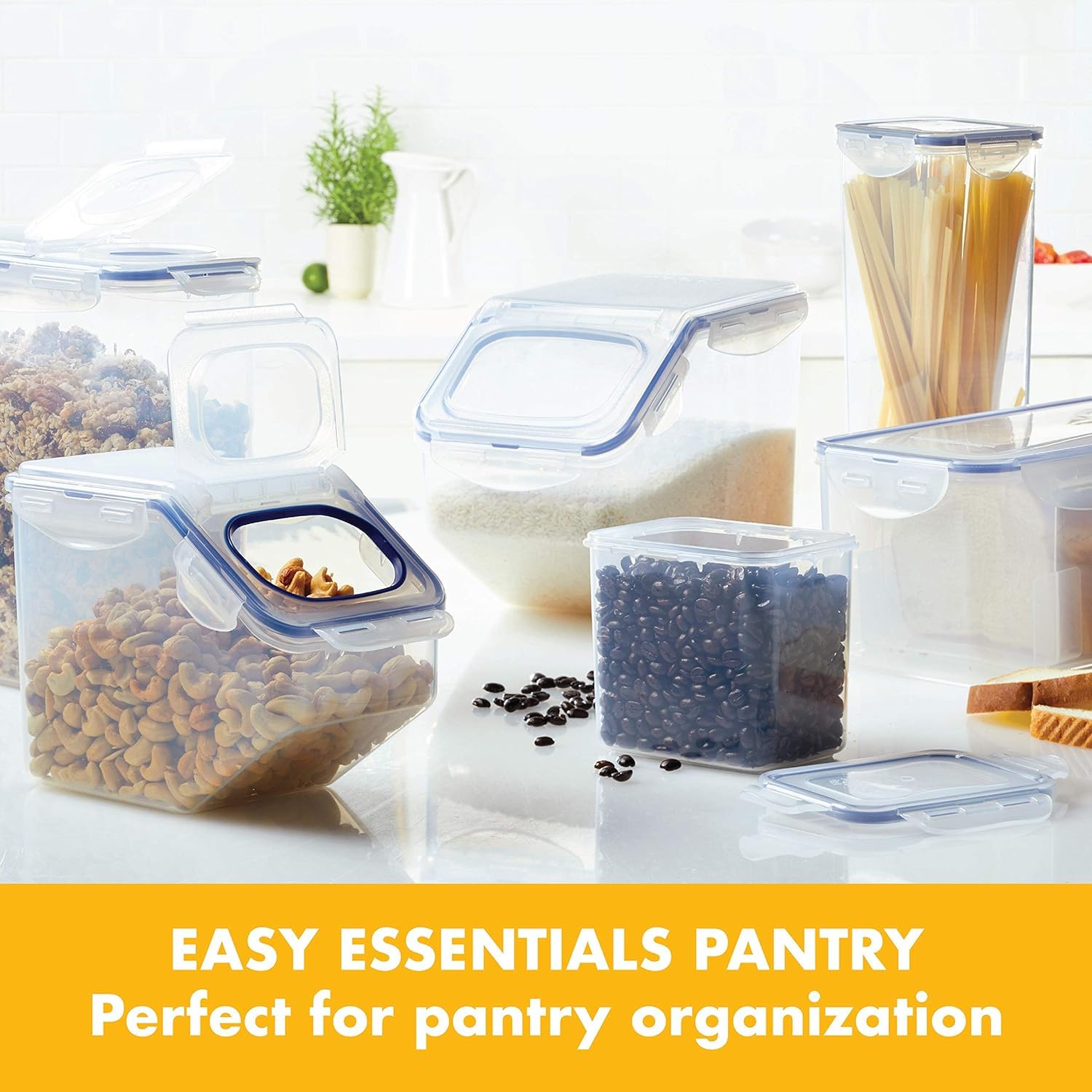 Lock & Lock Rectangular Food Container, Tall, 9.6-Cup, 78-Fluid Ounces