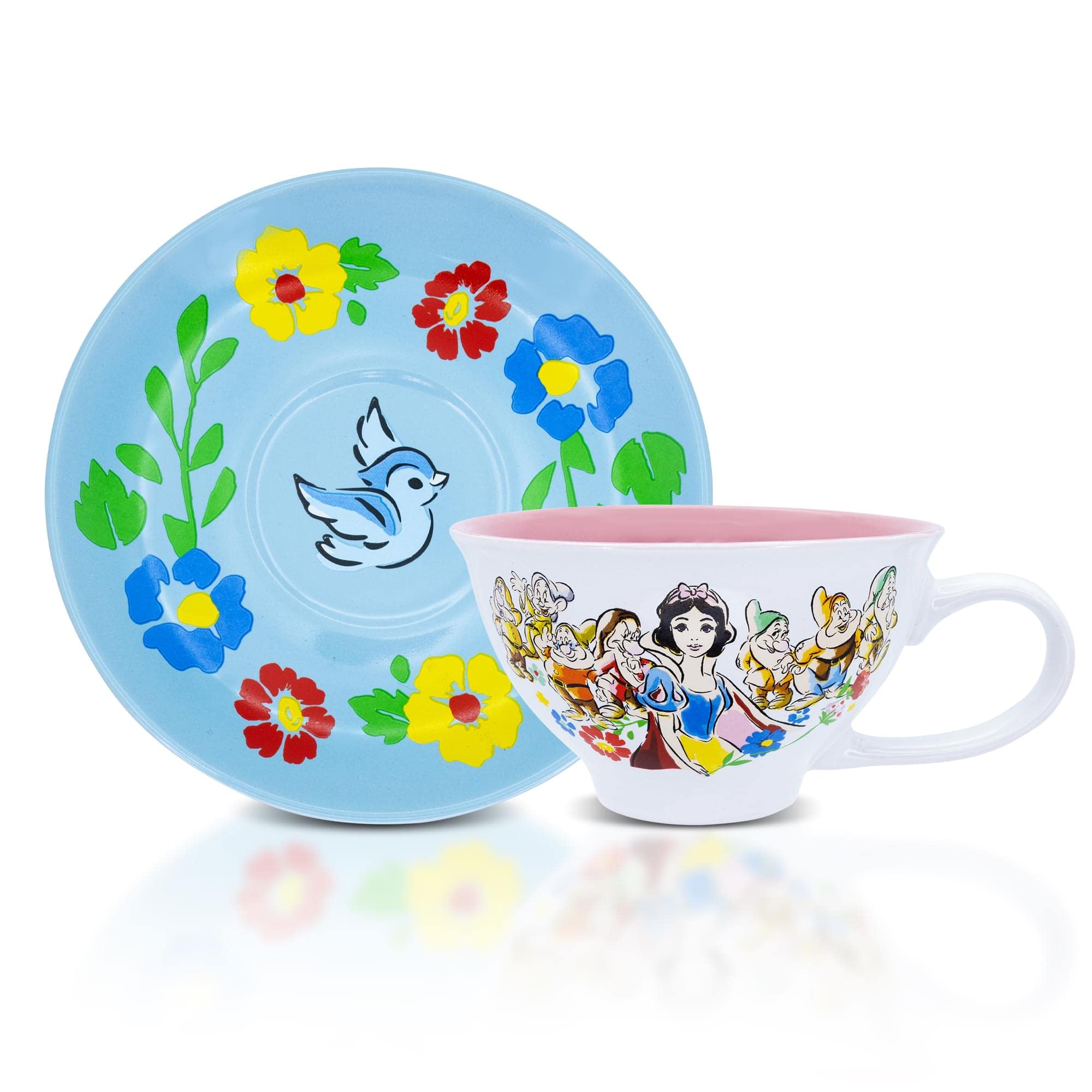 Disney Snow White And The Seven Dwarfs Im Wishing Ceramic Teacup And Saucer