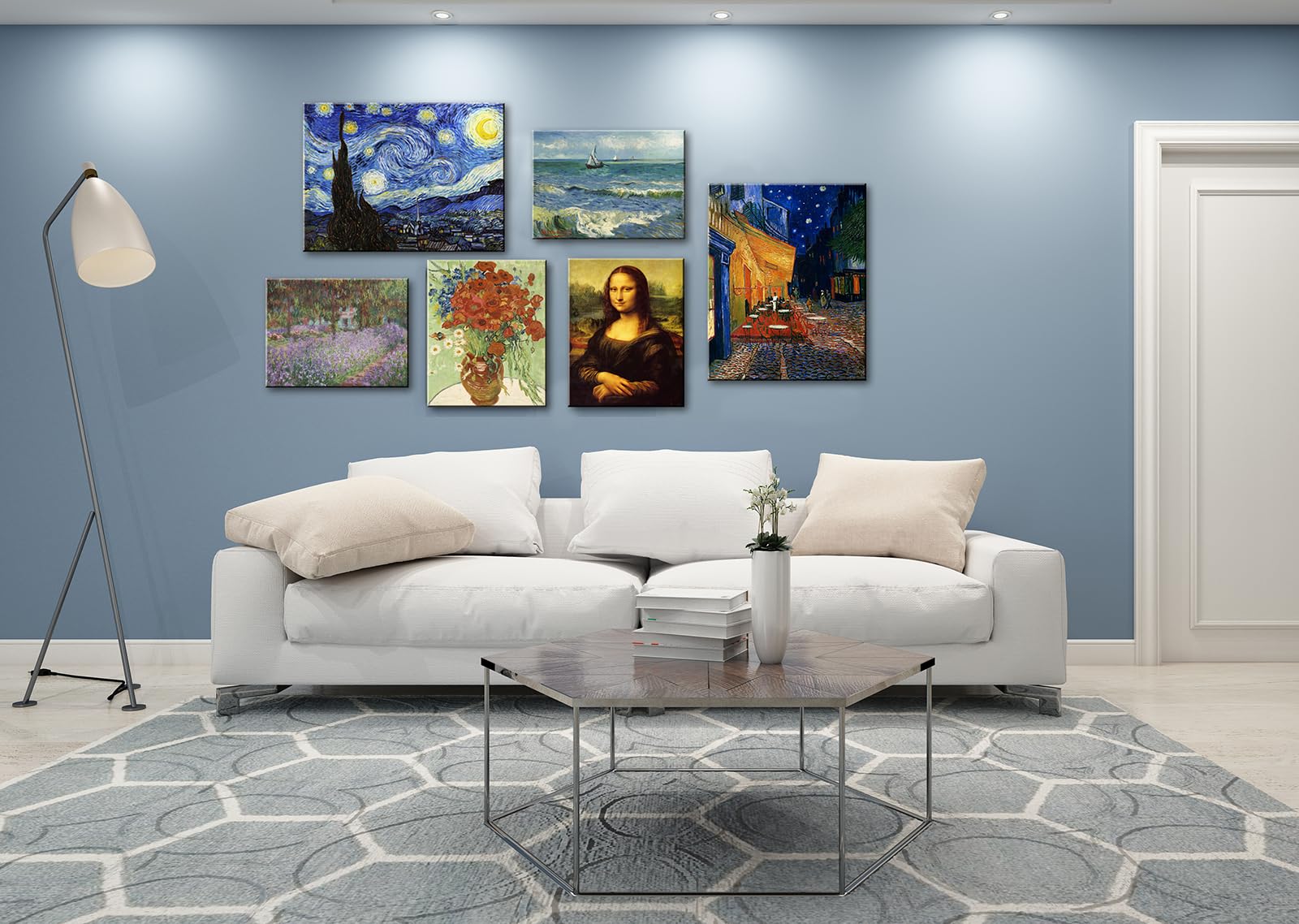 Msspart Canvas Prints Wall Art Mona Lisa By By Leonardo Davinci, The World Classic Paintings Reproductions For Living Room, Offi