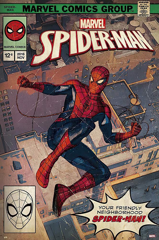 Spider Man Comic Book Cover Poster, Size 24X36 (Spider-Man)