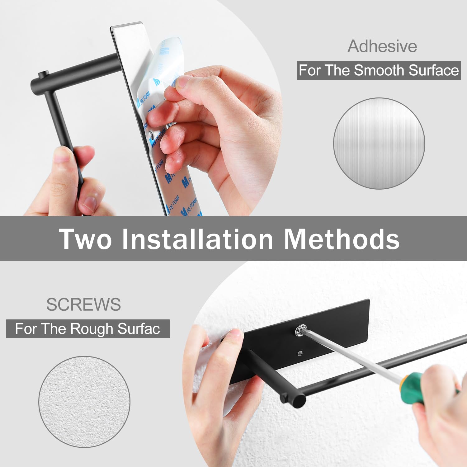 Daoun Hat Organizer For Baseball Caps, 2 Packs Baseball Hat Rack Adhesive Hat Holder, Hat Hanger For Closet Door And Bedroom, Bl