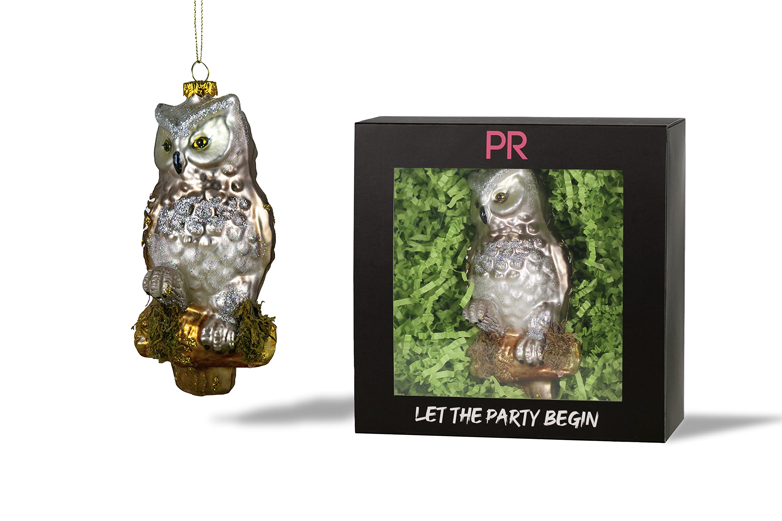 Party Rock | Owl Glass Ornament | Animal Collection