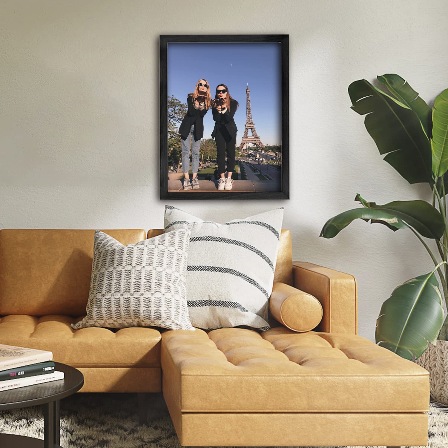 Framed Custom Canvas Prints With Your Photos Personalized Photo To Canvas Print Gifts For Couples Friends Family Baby Pets 16X24