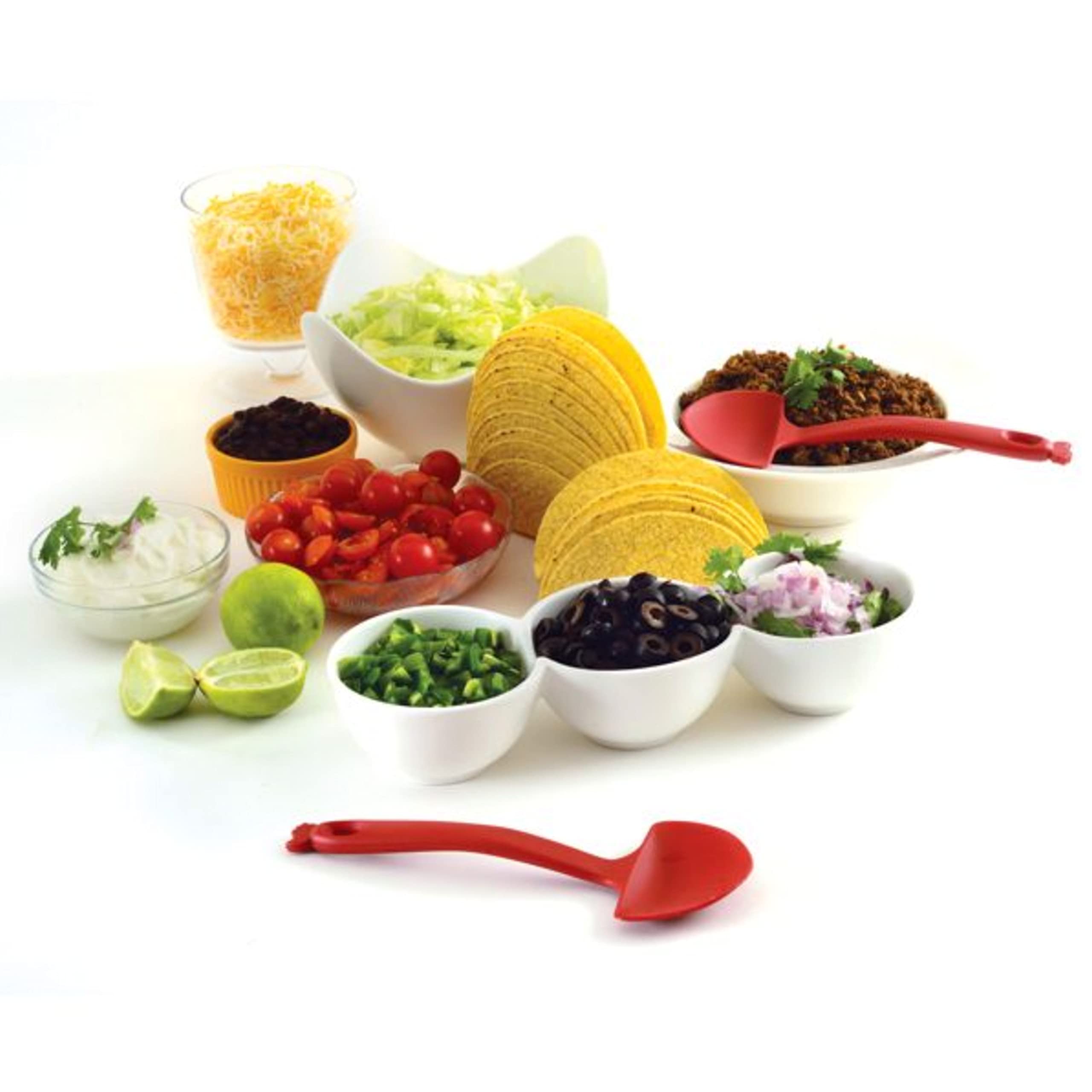 Norpro Ita Taco Spoon, Red