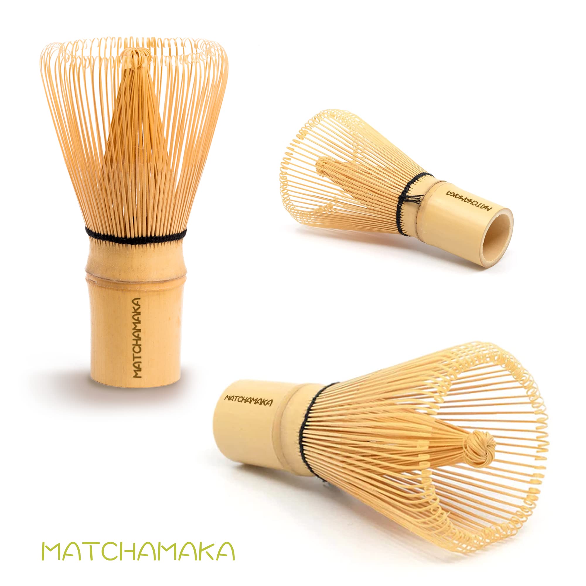 Whisk - Natural Bamboo - Matchamaka 80 Prong Chasen - Traditional Japanese Bamboo Matcha Whisk - Matcha Ceremonial Powder Whisk-