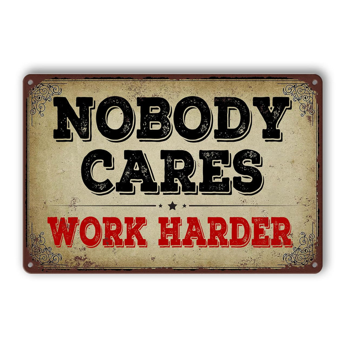 Gym Posters For Home Gym Nobody Cares Work Harder Gym Tin Sign Wall Art Metal Gym Decor Boxing Poster Funny Garage Gym Decor Mot