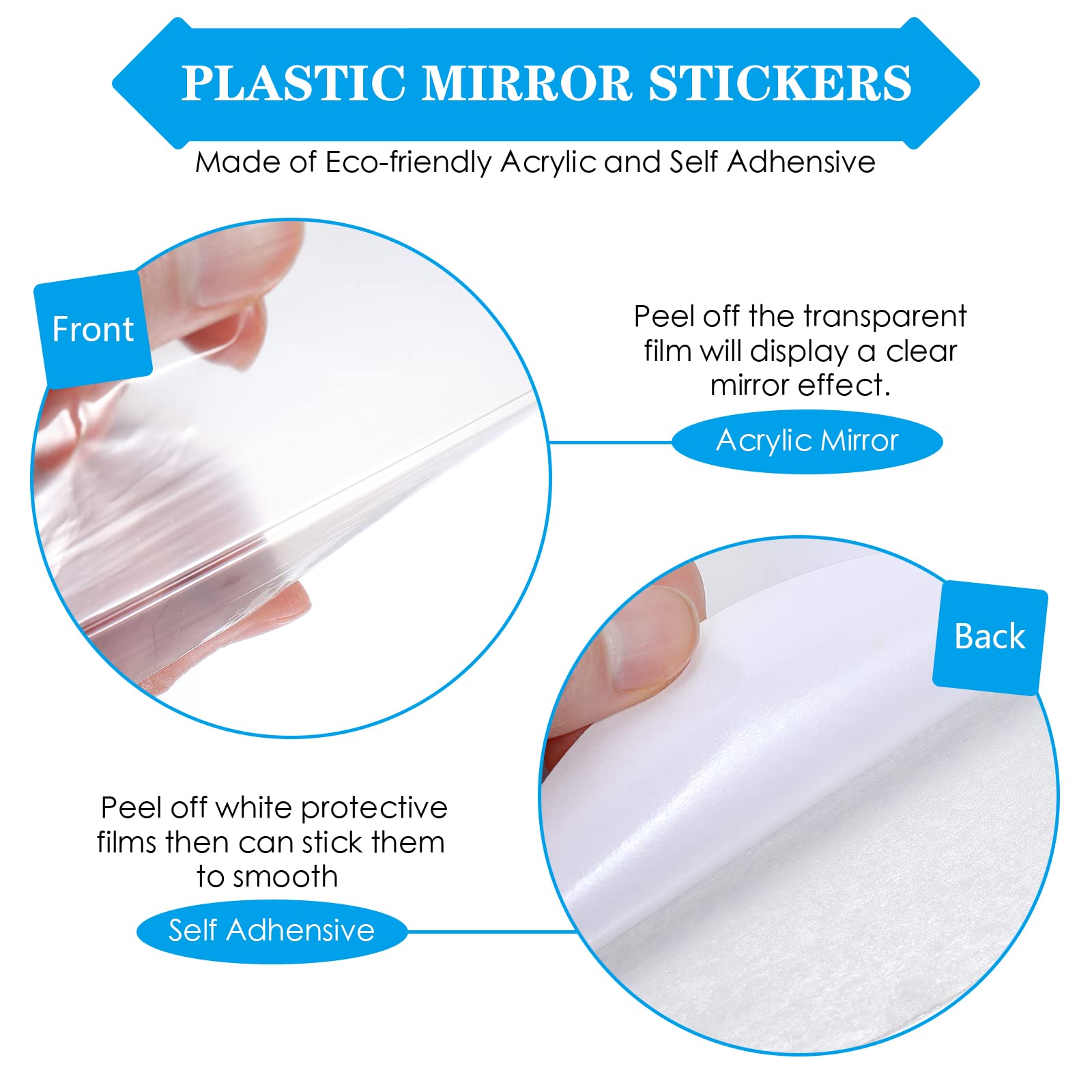 30 Pcs Living Room Wall Decor Home Mirror Wall Stickers Letter Signs Diy Acrylic Mirror Decals 3D Wall Decorations For Home Bedr