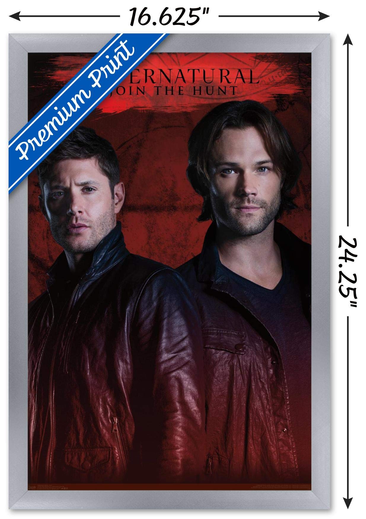 Trends International Supernatural - Red Wall Poster, 14.725'' X 22.375'', Silver Framed Version
