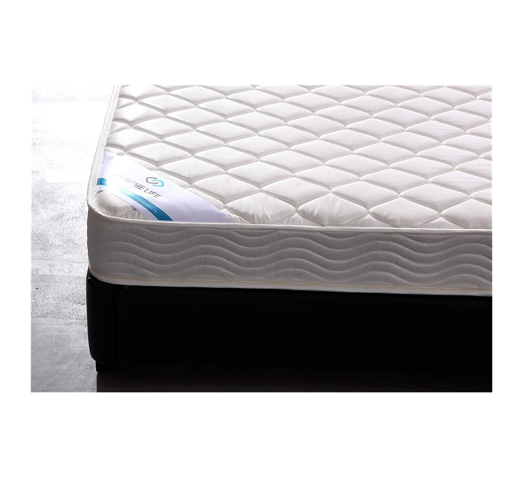 Homelife 6-Inch Twin Size Mattress Gel Memory Foam - Firm - Tight Top, Pocketed Coils - Breathable Polyester Cover - Innerspring