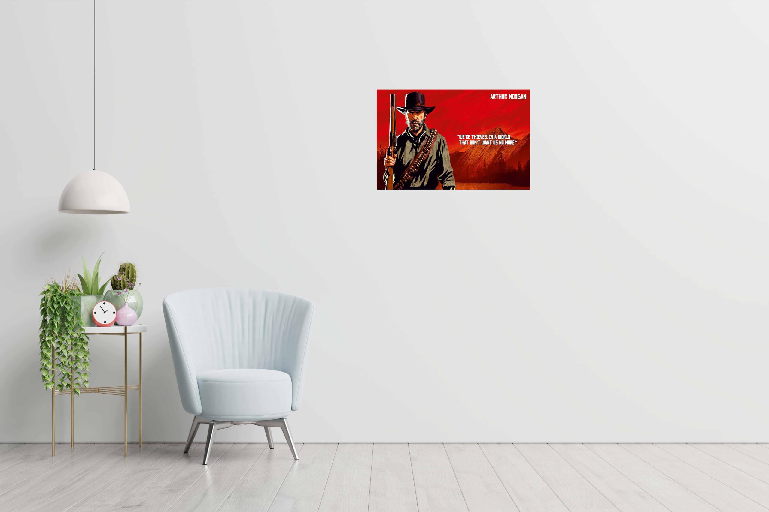 Baldau Prints Red Dead Redemption Rdr Game Wall Poster For Room (Gloss Laminated, 12X18 Inch, 300 Gsm) F-241