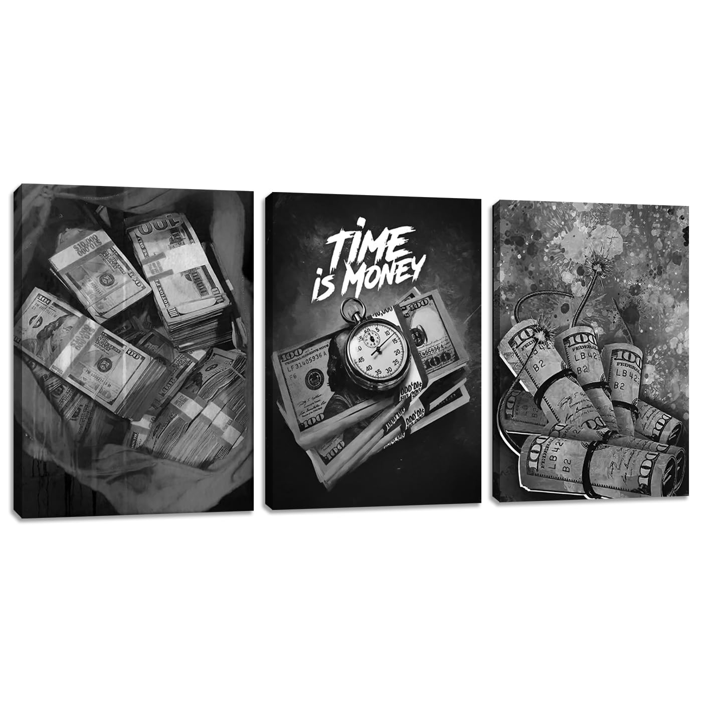 Motivational Canvas Wall Art 3 Pieces Entrepreneur Inspirational Poster Prints Office Wall Decor Artwork For Living Room Home De