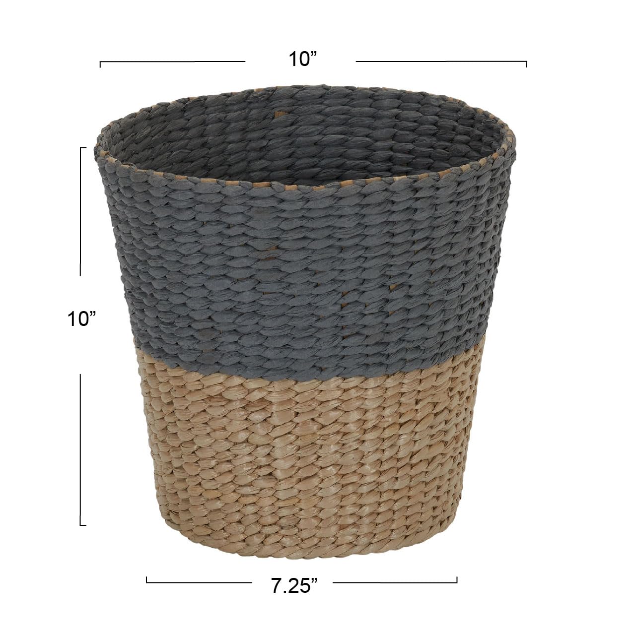 Household Essentials Ml-6620 Cattail And Paper Waste Basket, Two, 2 Tone