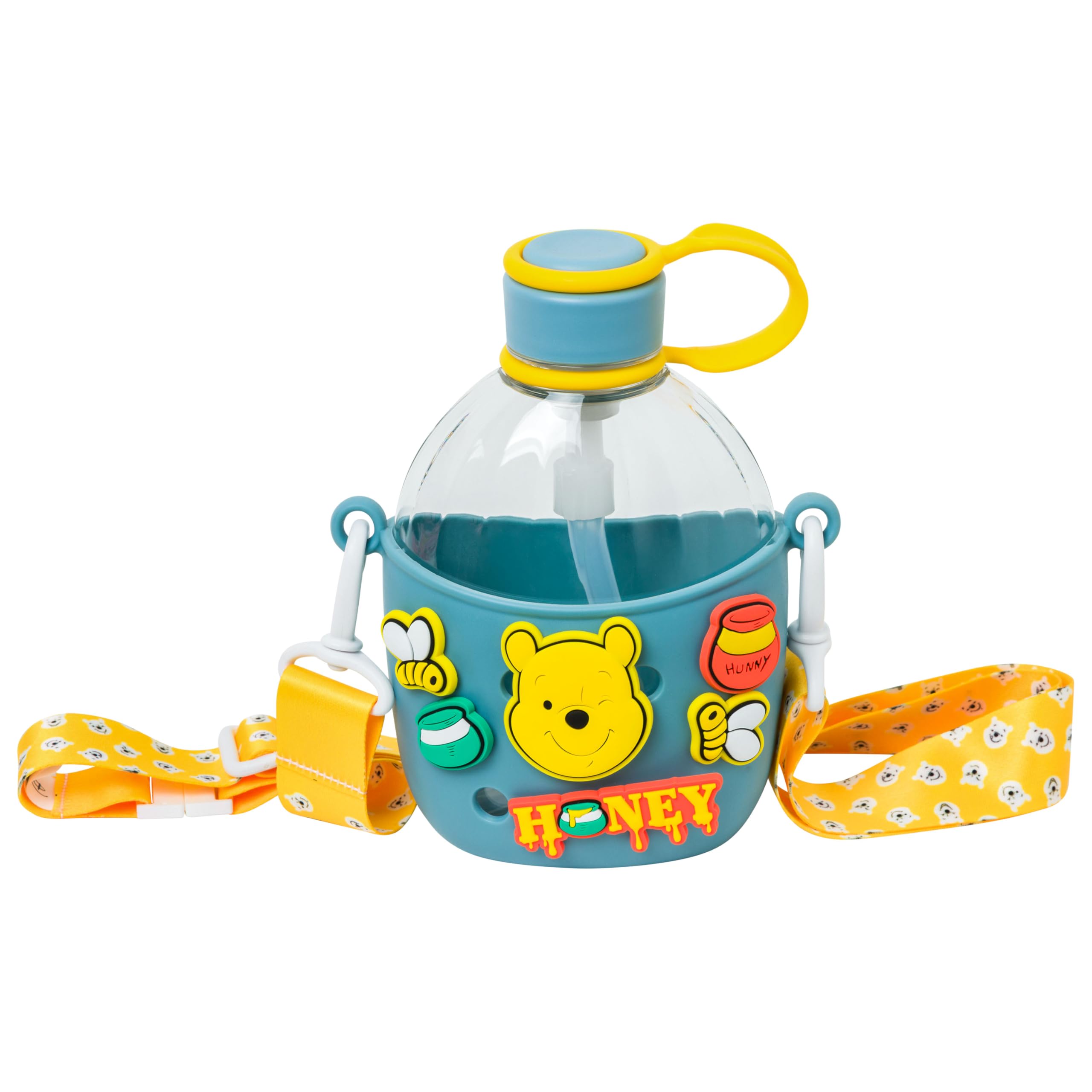 Silver Buffalo Disney Winnie the Pooh Bold and True, Water Bottle, 22.5oz