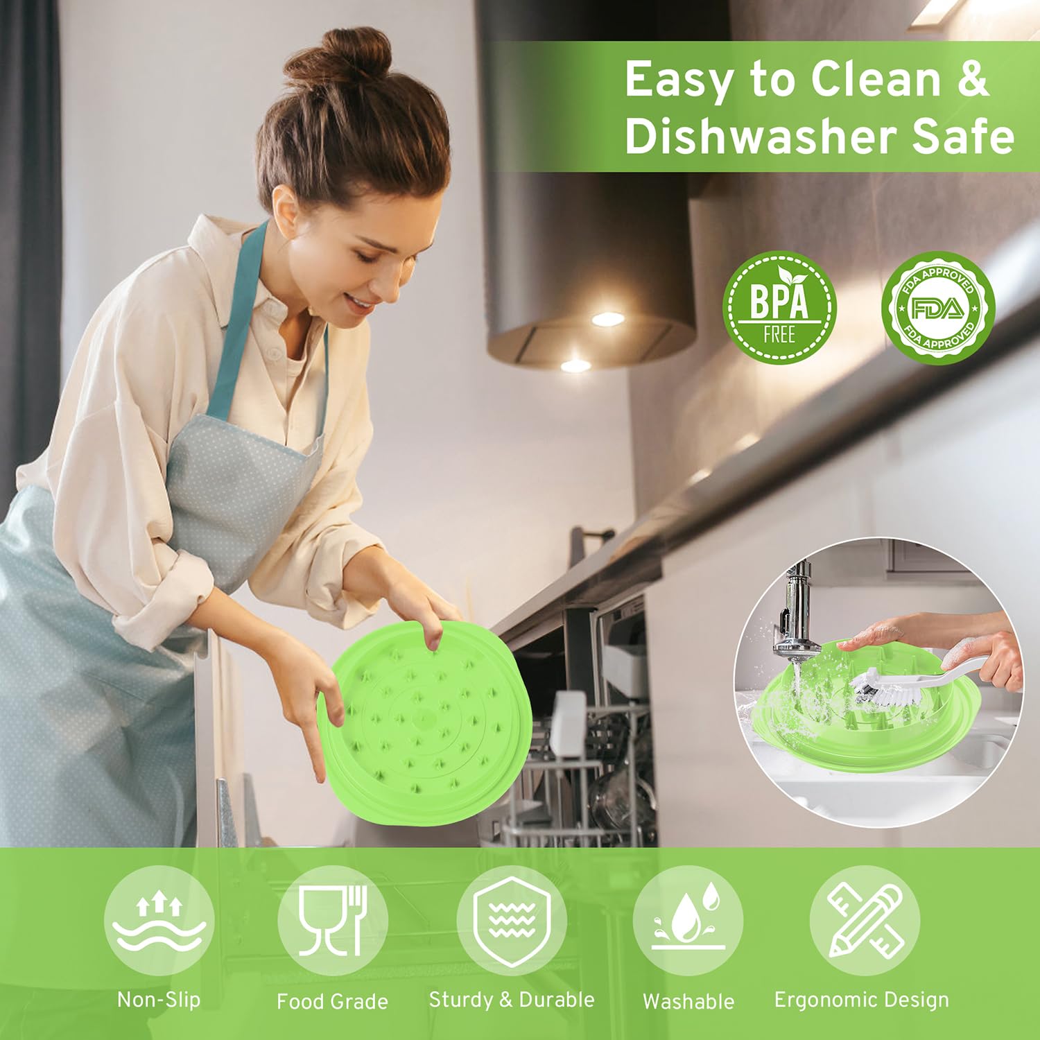 Upgrade Chicken Shredder, 10''Chicken Shredder Tool Twist With Transparent Lid, Ergonomic Handle And Anti-Slip Base, Dishwasher