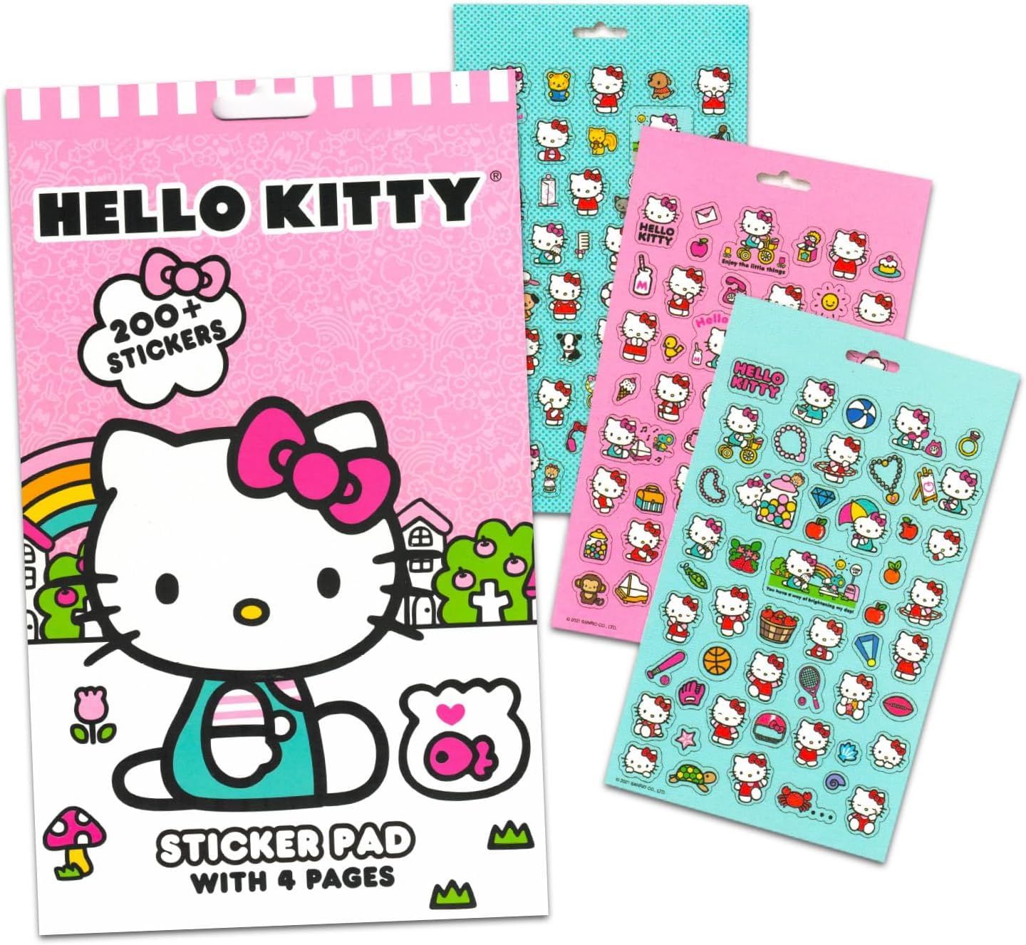 Hello Kitty Poster Set - Hello Kitty Room Decor Bundle with 12 Hello Kitty Wall Art Posters Plus Hello Kitty Keychain  More  Hello Kitty Posters for Walls