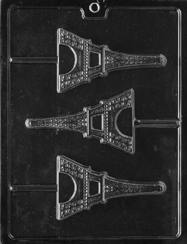Grandmama'S Goodies M155 Eiffel Tower Lollipop Chocolate Candy Soap Mold With Exclusive Molding Instructions