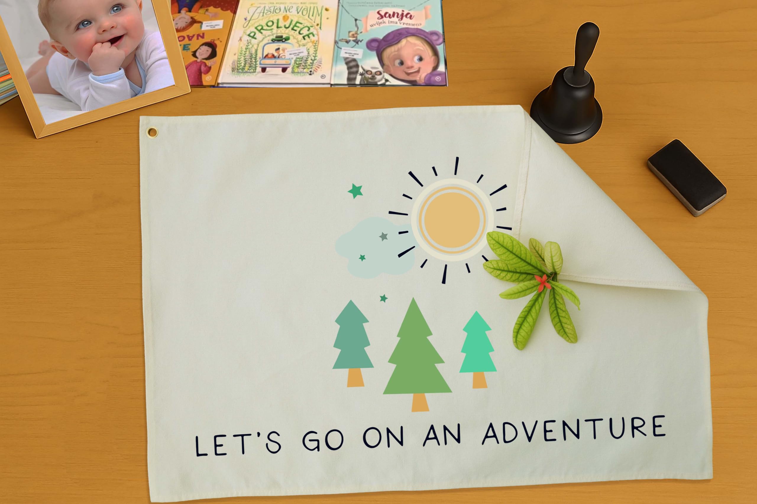 Nursery Canvas Rectangular Banner Flag Poster Wall Decor-Hanging Wall Decoration for Nursery Bedroom Playroom,Birthday Christmas