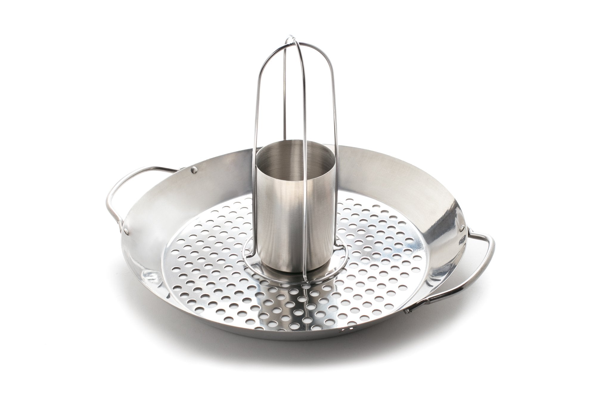 Outset 2-In-1 Roasting Wok, Stainless Steel