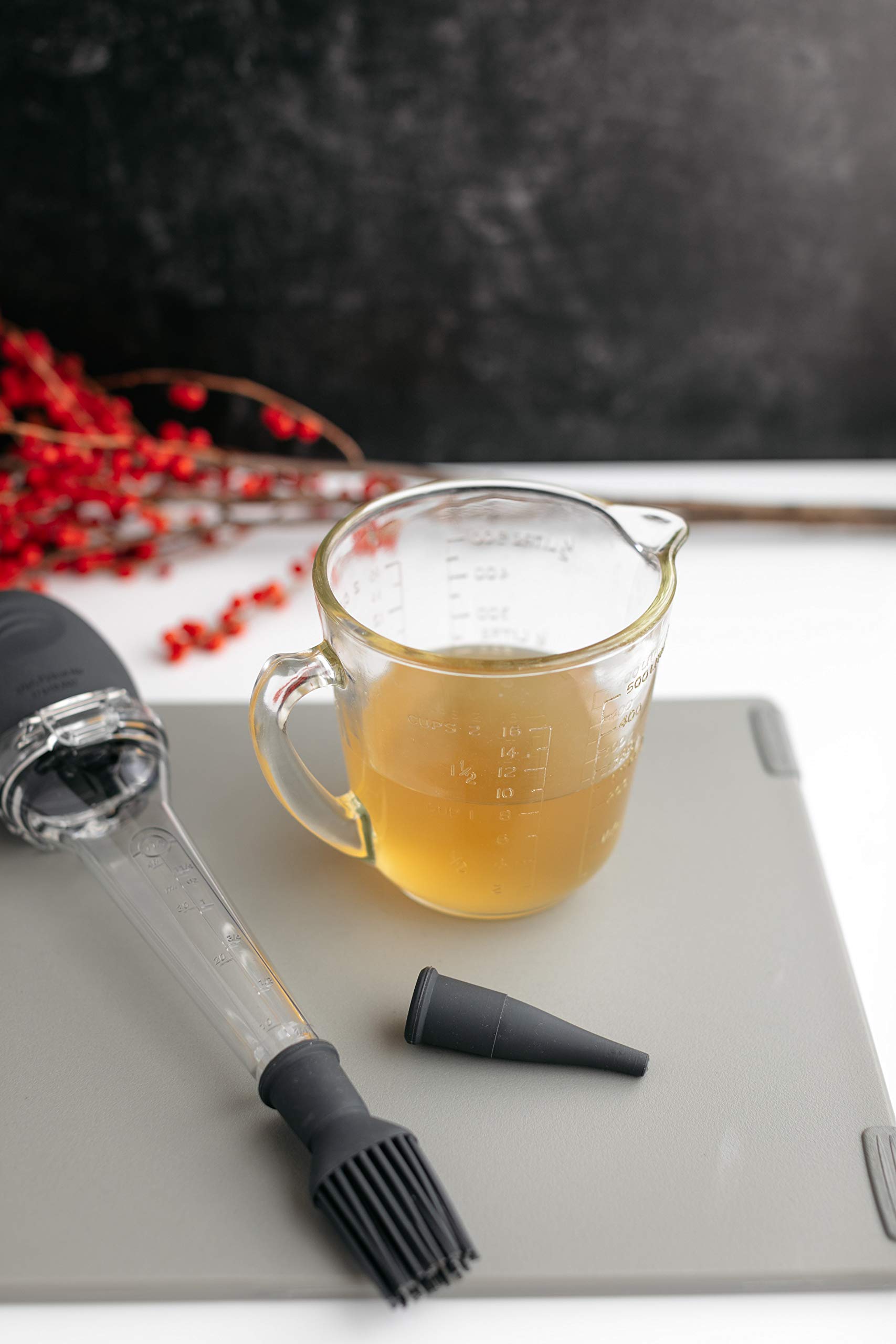 Dexas Fill-A-Baster Refillable Basting Bulb And Brush, Gray, Gb3-432