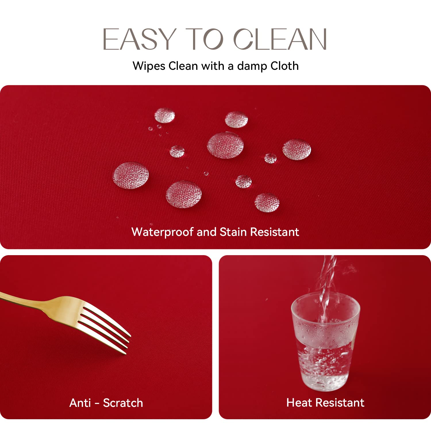 Romanstile Christmas Rectangle Tablecloth - Waterproof And Wrinkle Resistant Washable Polyester Table Cloth For Kitchen Dining/P