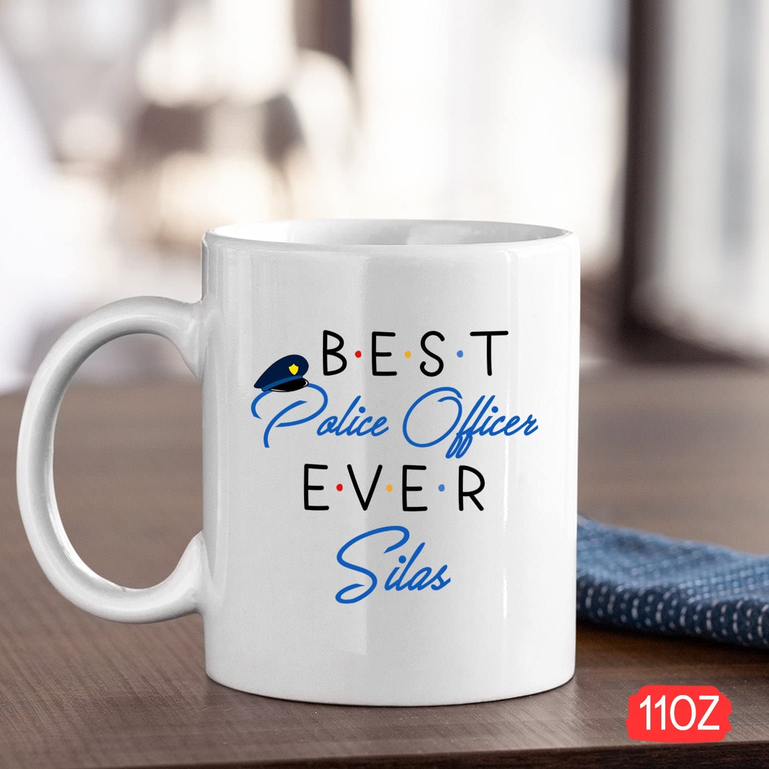 Best Police Officer Ever Mug, Custom Police Officer Gifts, Police Officer Coffee Mug, Police Mug For Police Officer/Law Enforcem