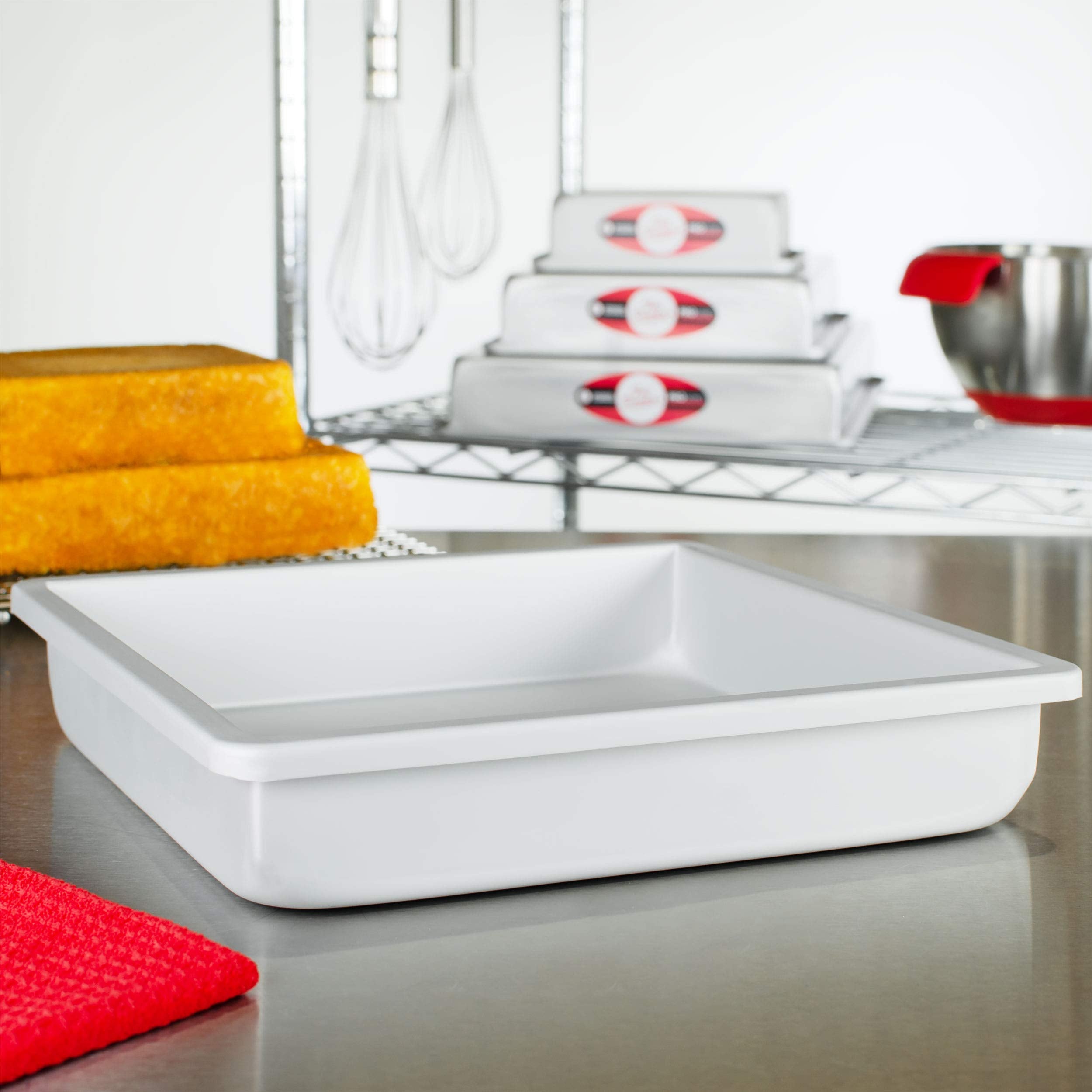 Fat Daddio'S Anodized Aluminum Square Cake Pan, 10 X 2 Inch